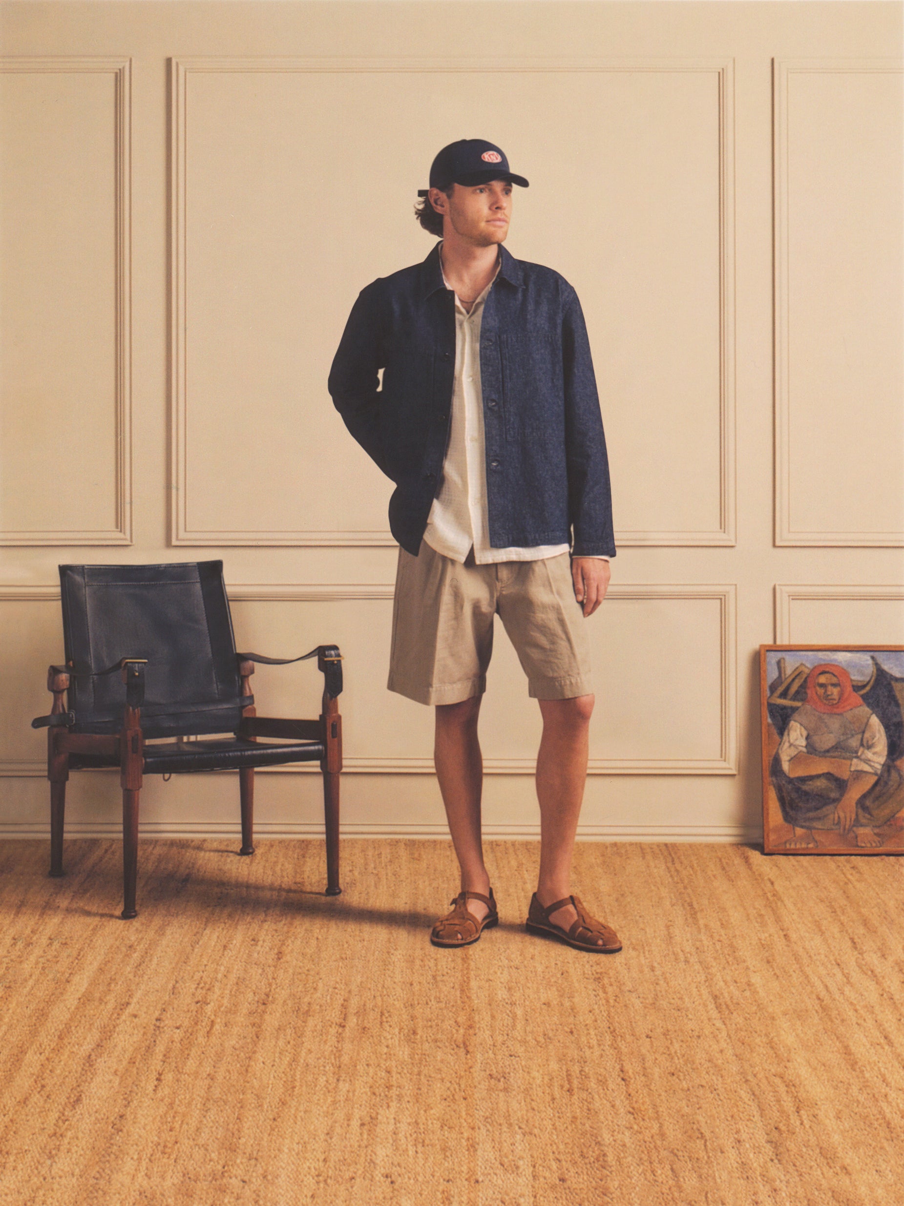 Mafra Denim Cotton & Linen Overshirt | Modern Menswear by yycbvcnbmmnbm