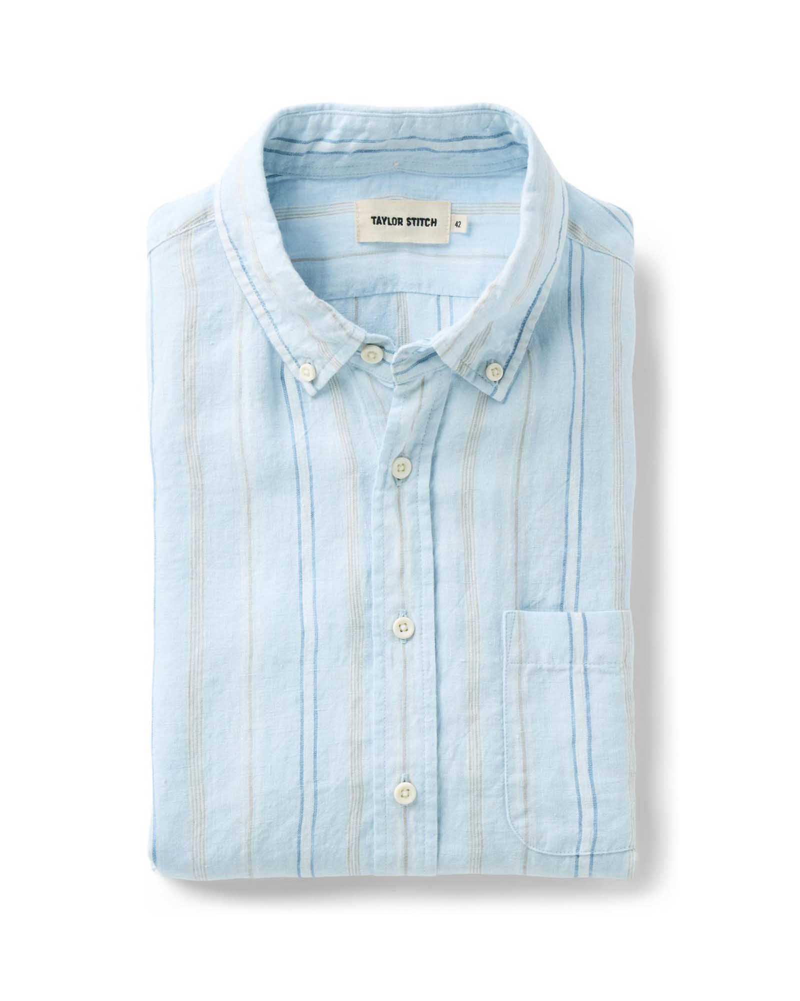 The Jack in Blue Sky Stripe Linen | Modern Menswear by yycbvcnbmmnbm