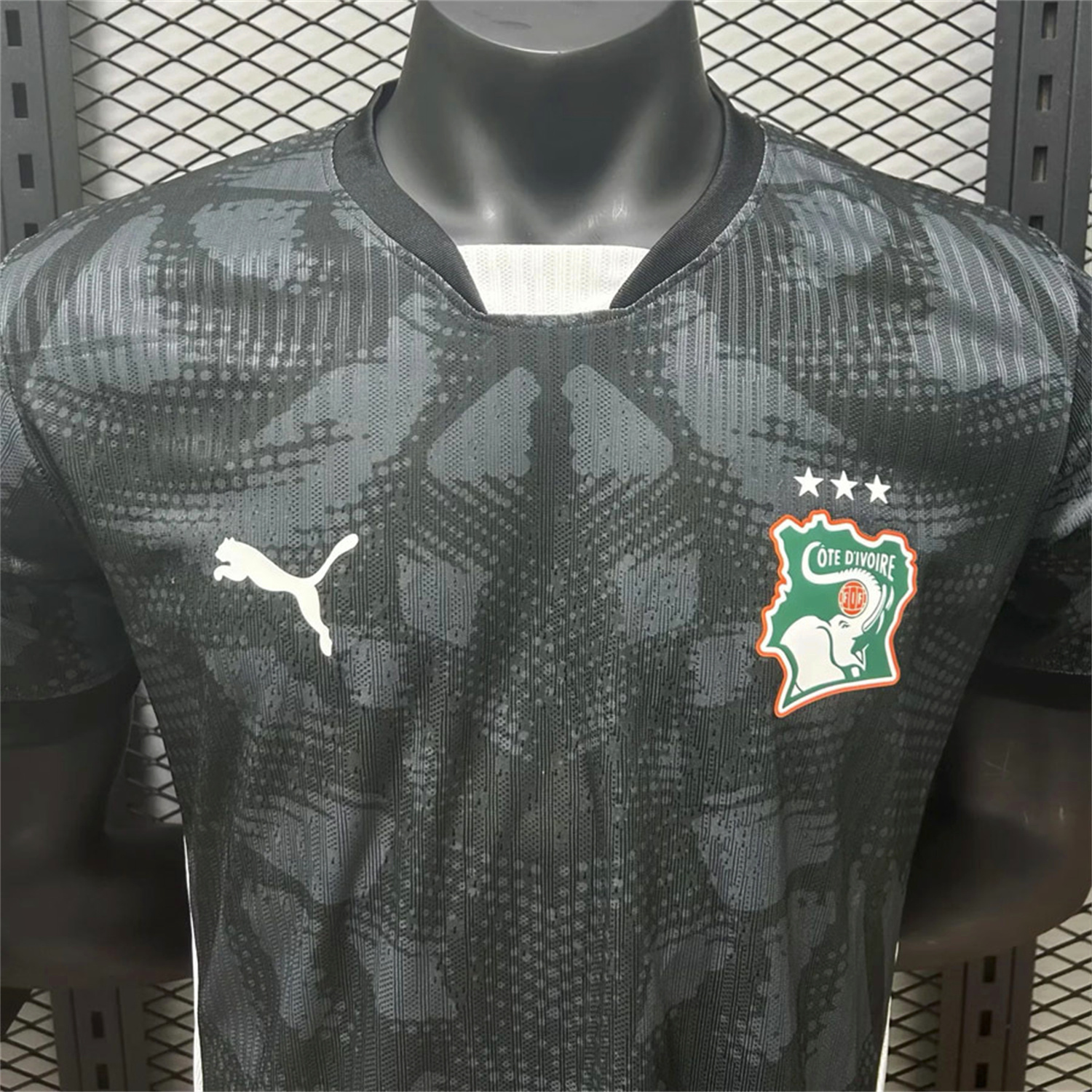 AlphaJersey-Ivory Coast 25-26 Goalkeeper Black Jersey - Player Version