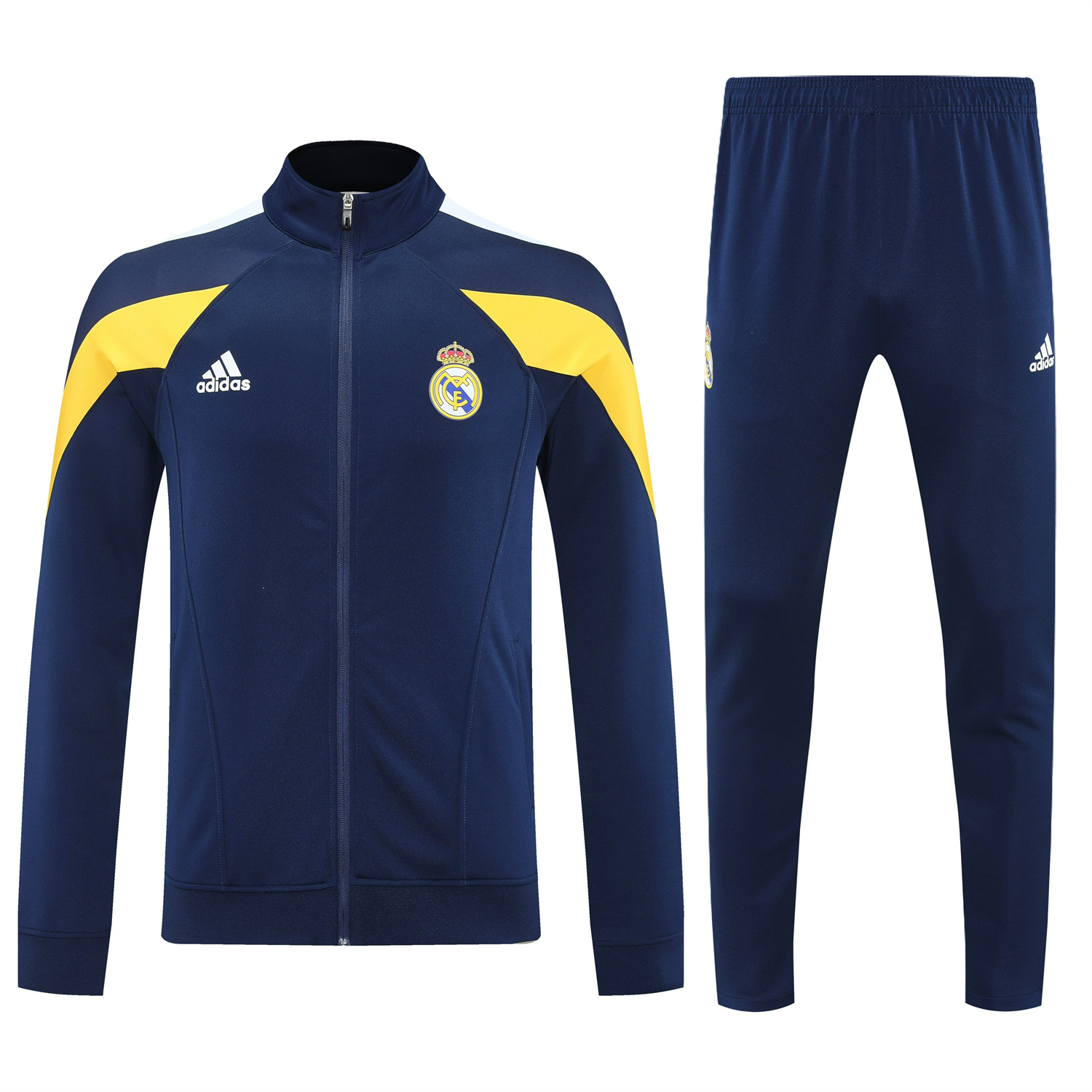 AlphaJersey-Real Madrid 25-26 Jacket Training Tracksuit - Deep Blue Jackets & Deep Blue Pants