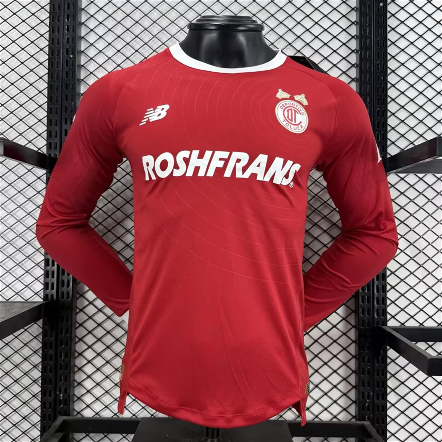 AlphaJersey-Toluca 25-26 Red Special Long Sleeves Jersey - Player Version