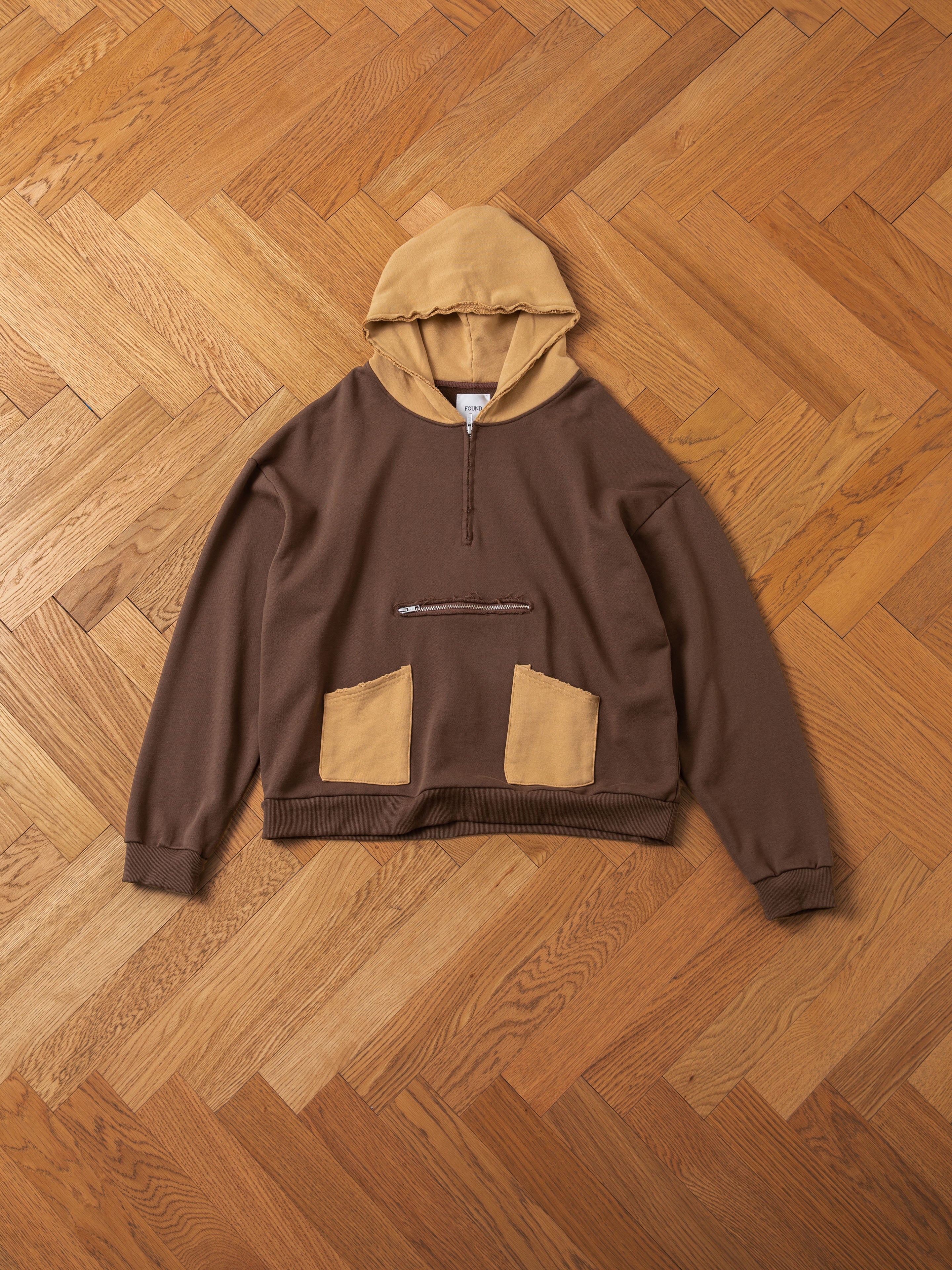 Quarter Zip Two Tone Hoodie | Modern Menswear by yycbvcnbmmnbm