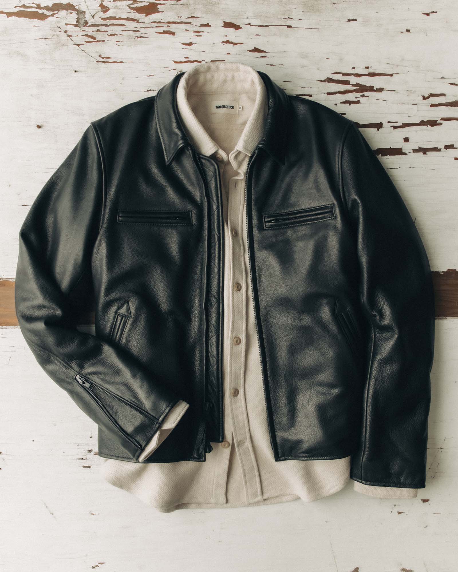 The Moto Jacket in Black Steerhide | Modern Menswear by yycbvcnbmmnbm