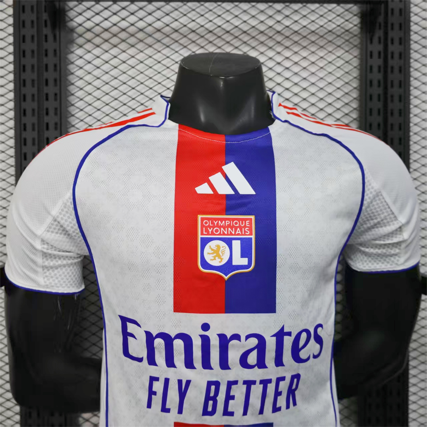 AlphaJersey-Olympique Lyonnais Lyon 25-26 Home White Jersey - Player Version
