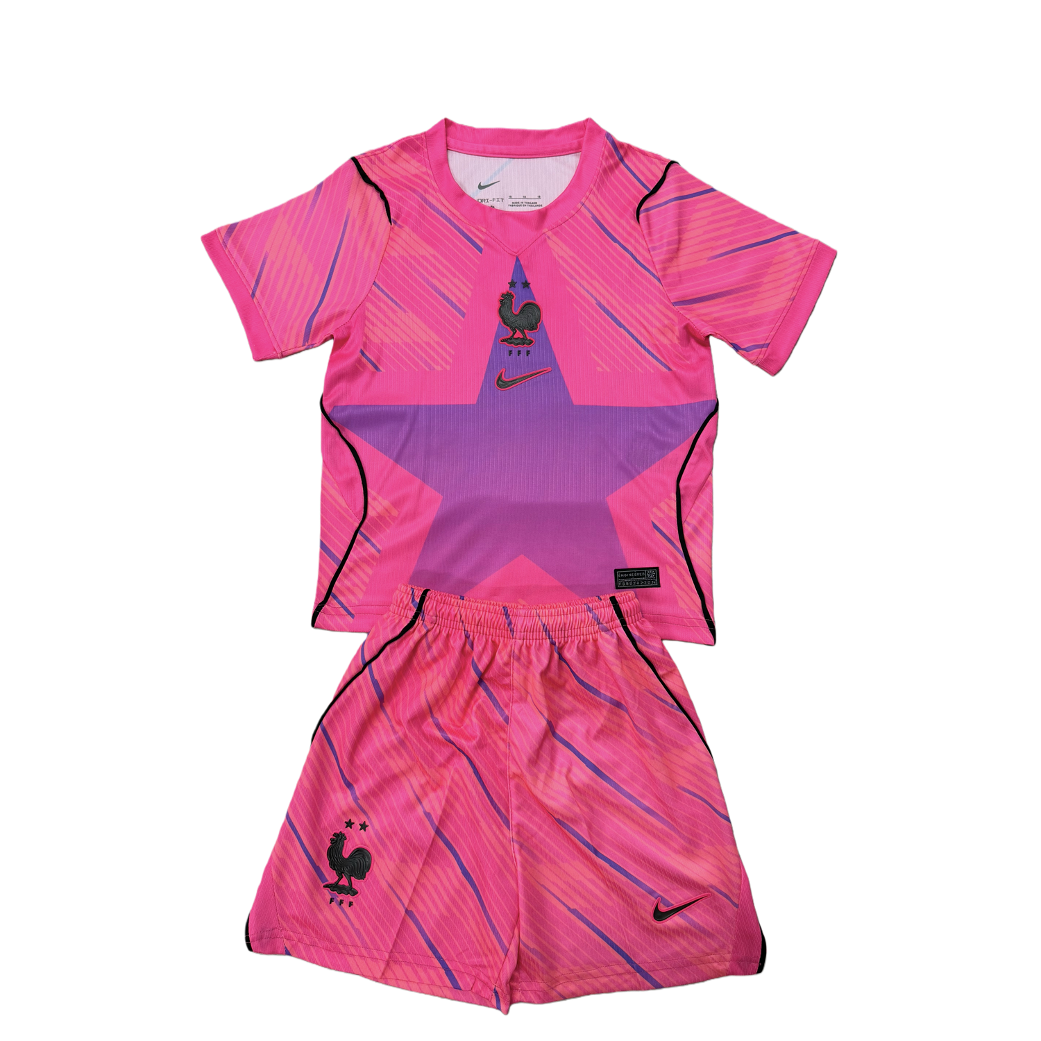 AlphaJersey-France 2026 Pink Goalkeeper Kids Kit