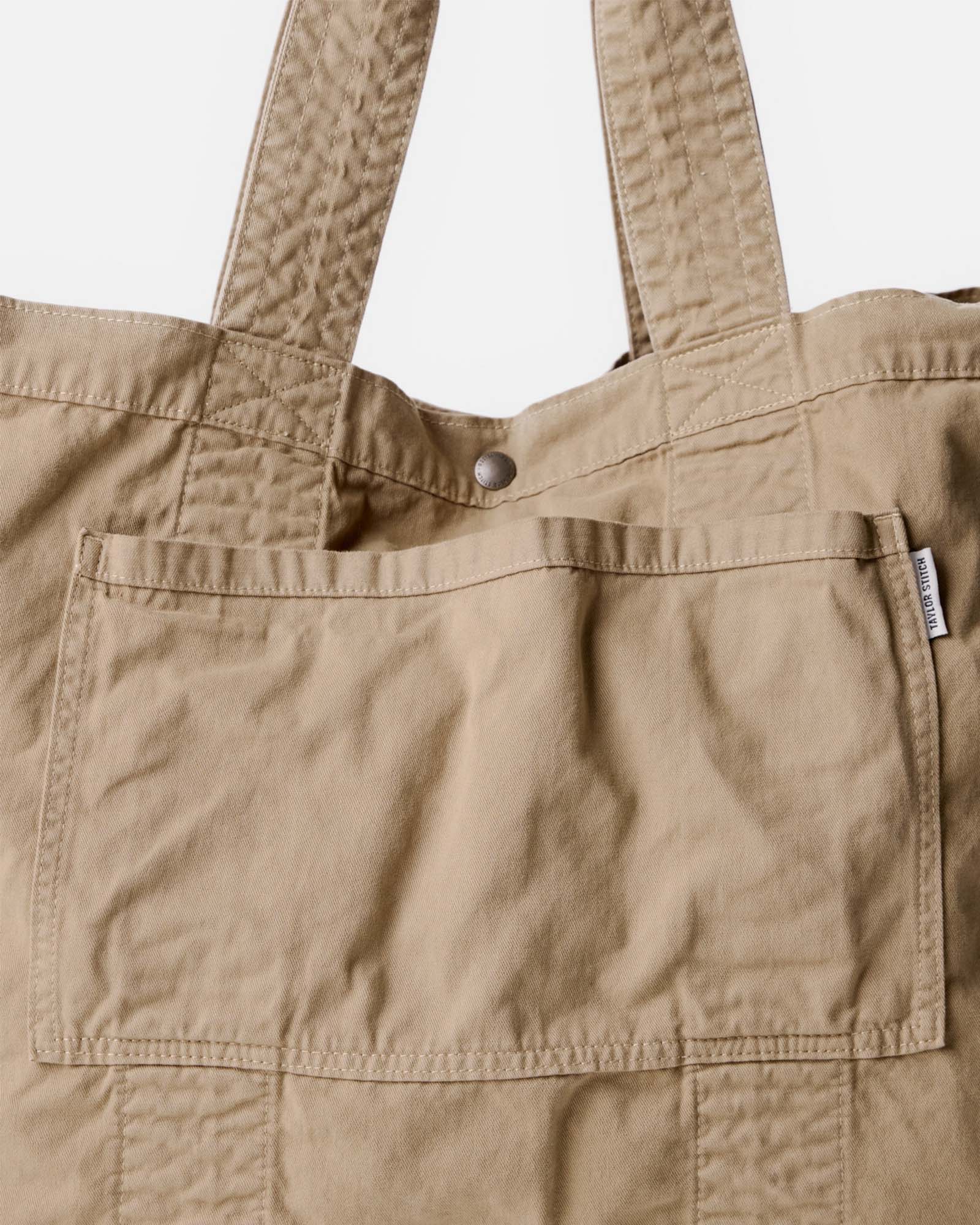 The Foundation Tote in Organic Khaki | Modern Menswear by yycbvcnbmmnbm