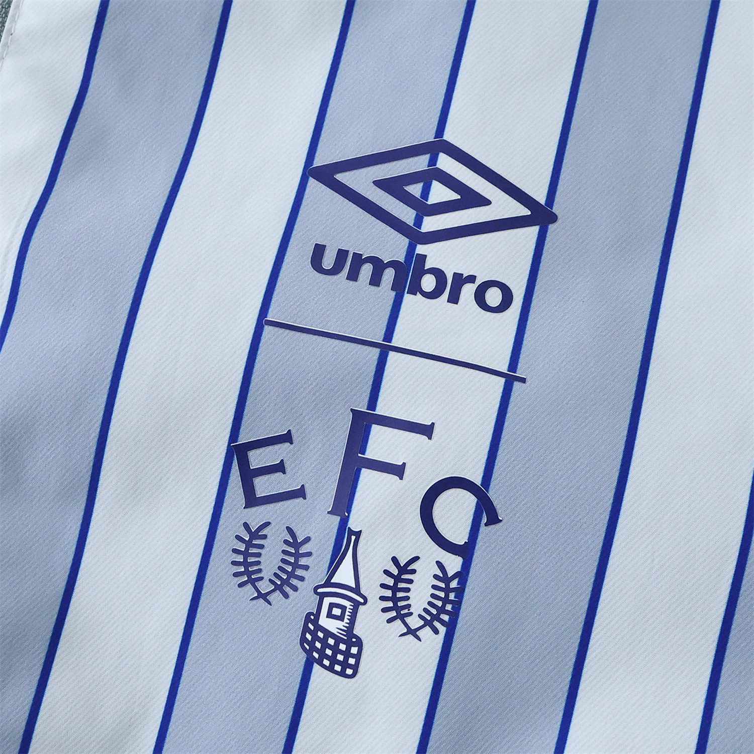 AlphaJersey-Everton 1988-89 Retro Style Double Sided Reversible Windbreaker - White & Grey
