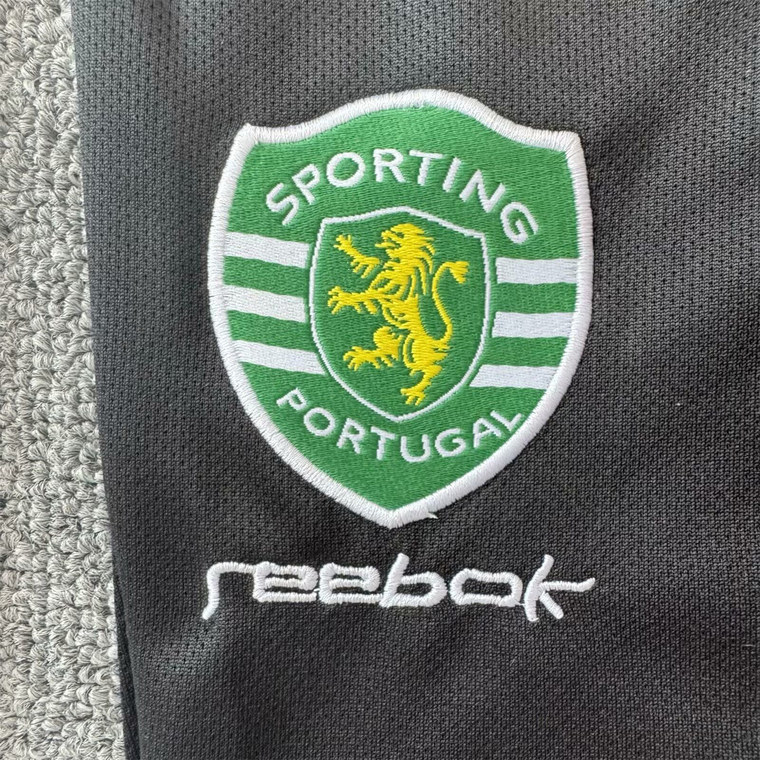 AlphaJersey-Retro Sporting CP 2002-03 Home Long Sleeves Kids Kit