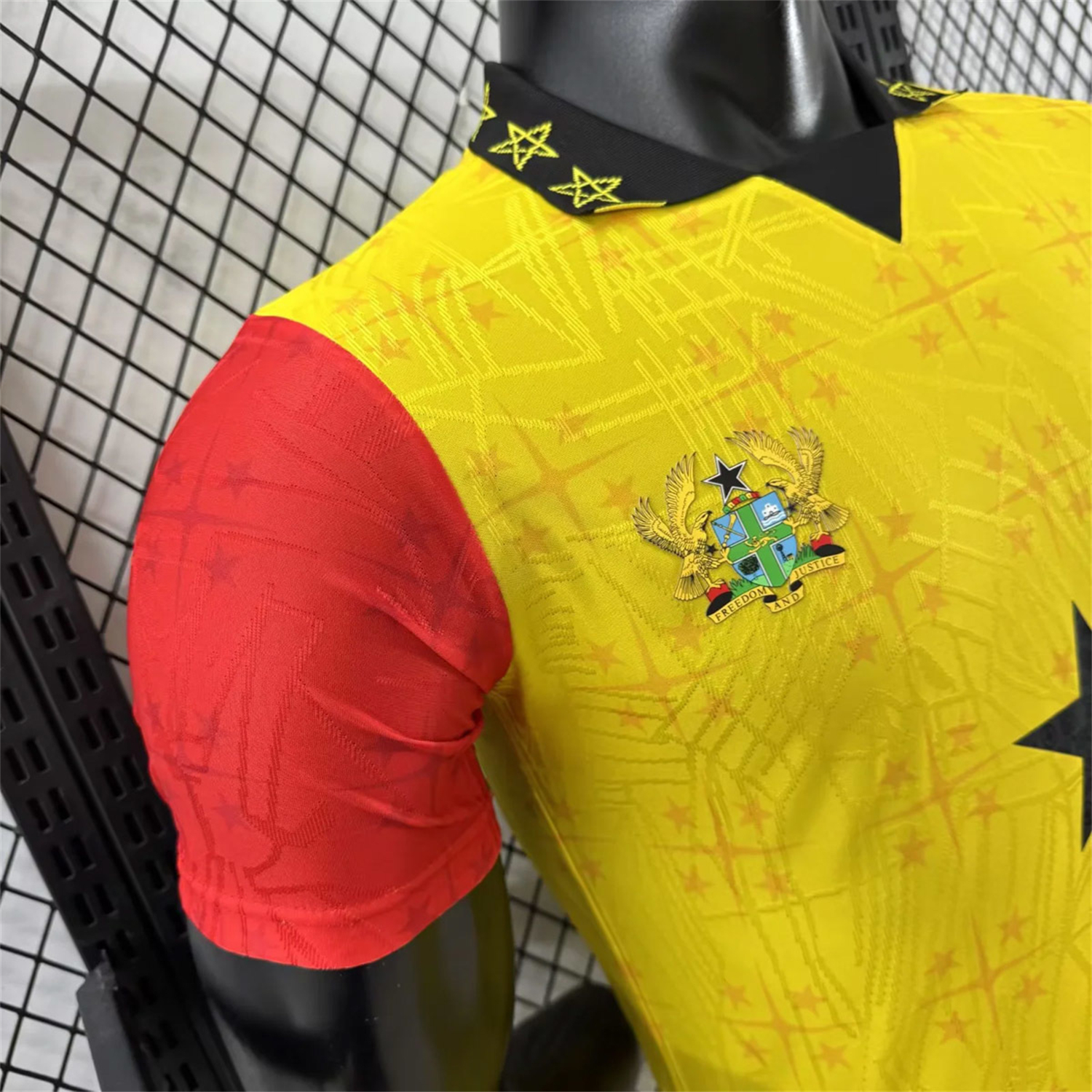 AlphaJersey-Ghana 2026 Coat Of Arms Yellow Special Jersey - Player Version