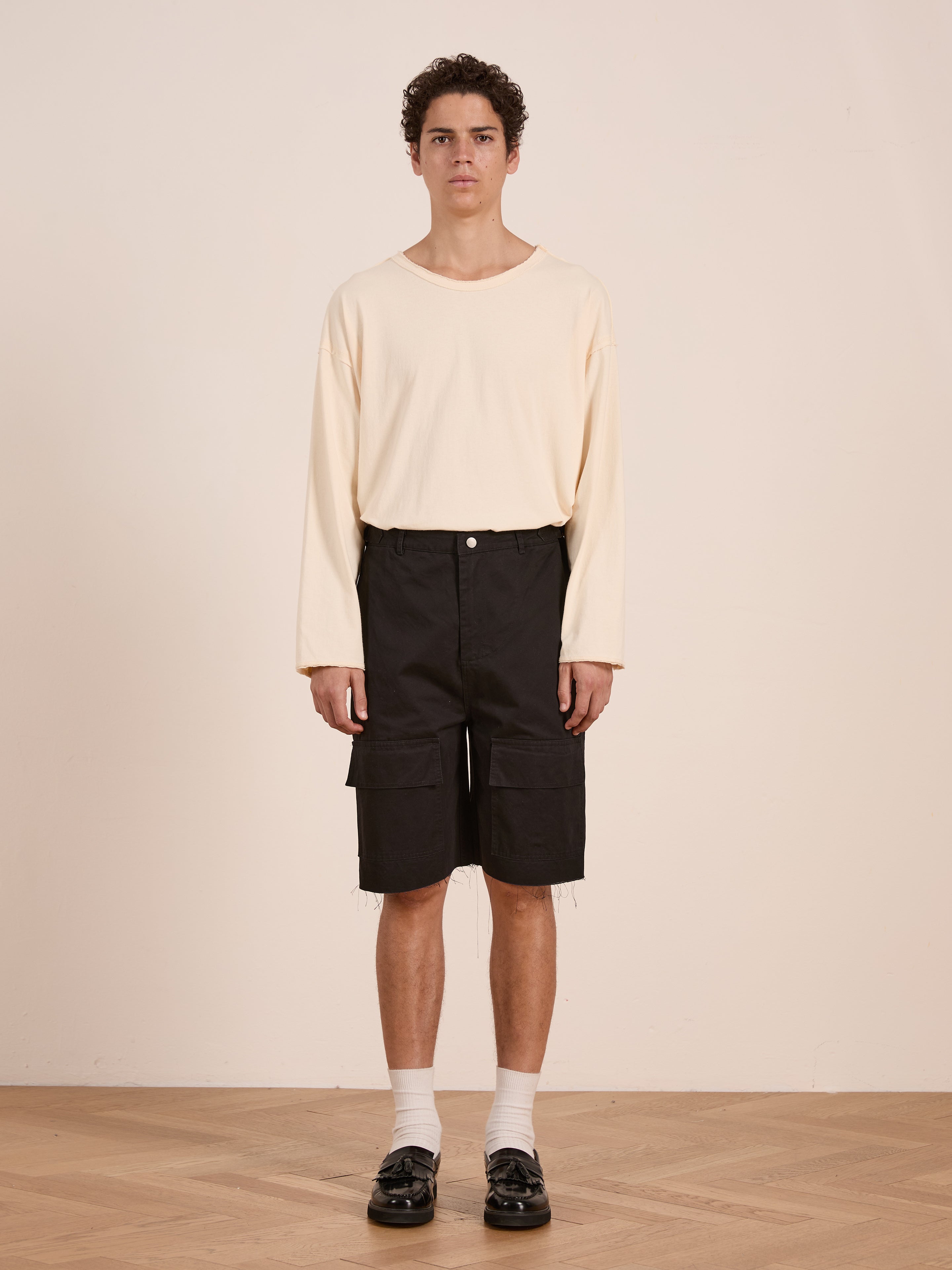 Parachute Cargo Twill Shorts | Modern Menswear by yycbvcnbmmnbm