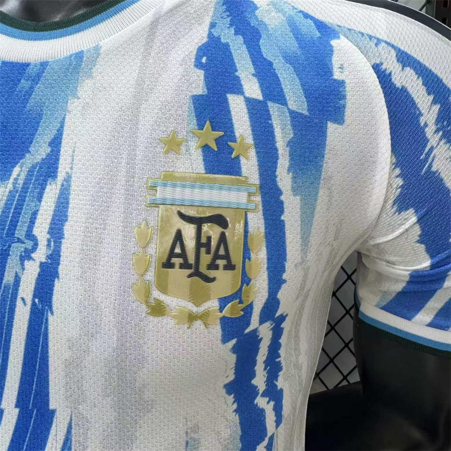 AlphaJersey-Argentina 2026 Blue And White Twill Special Jersey - Player Version