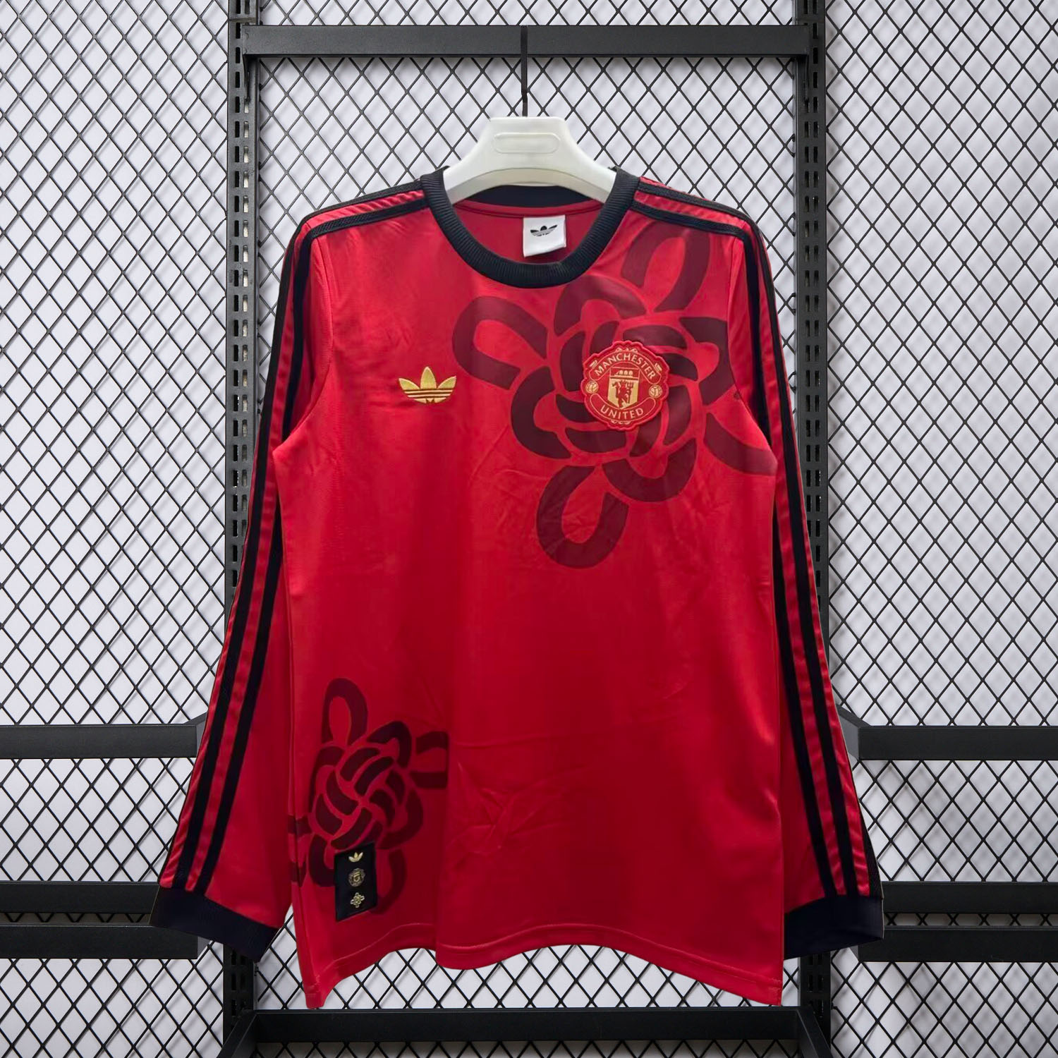 AlphaJersey-Manchester United 25-26 Chinese Knot Red Special Long Sleeves Jersey - Fans Version