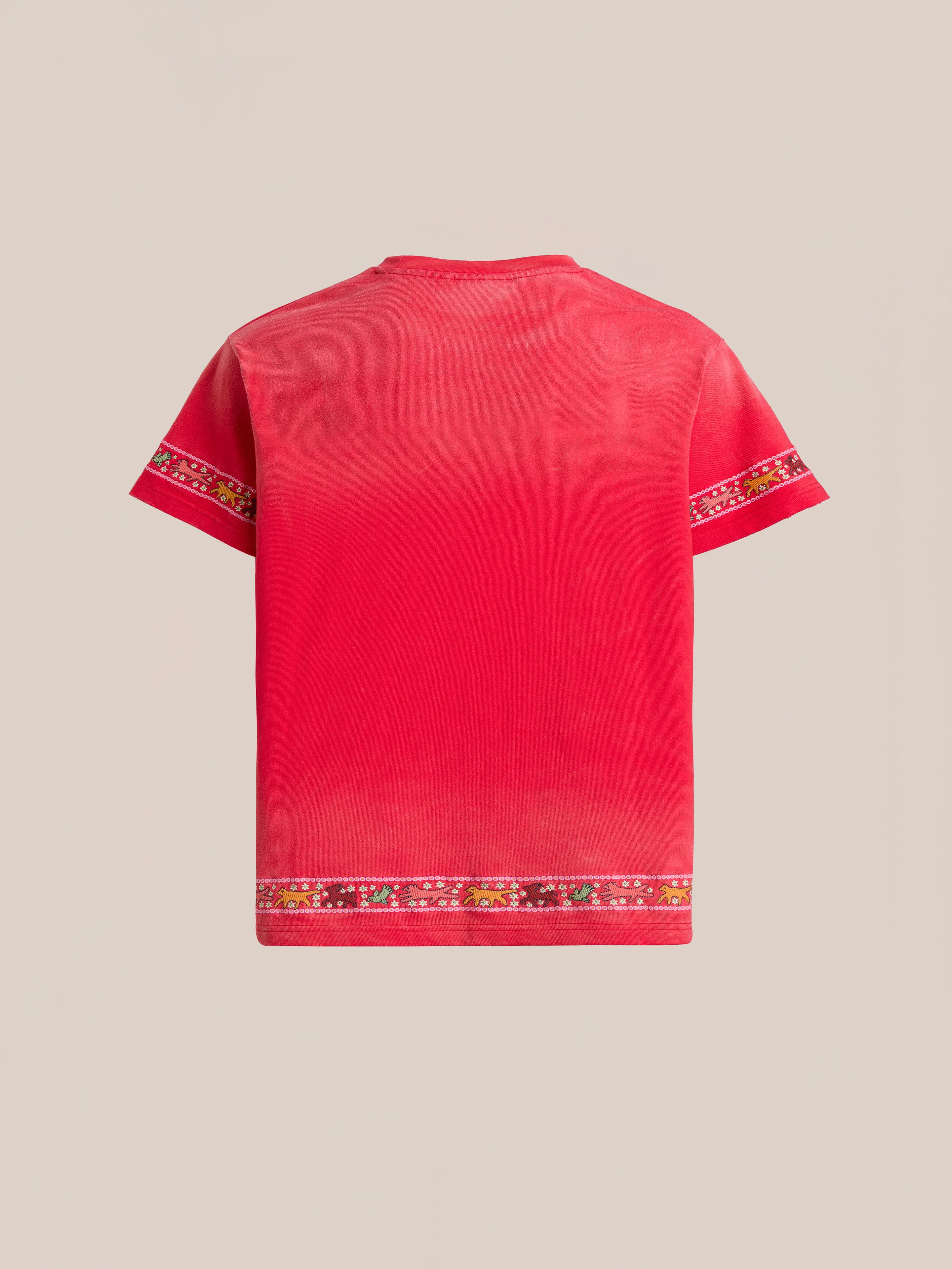 Horse Motif Embroidered Tee | Modern Menswear by yycbvcnbmmnbm