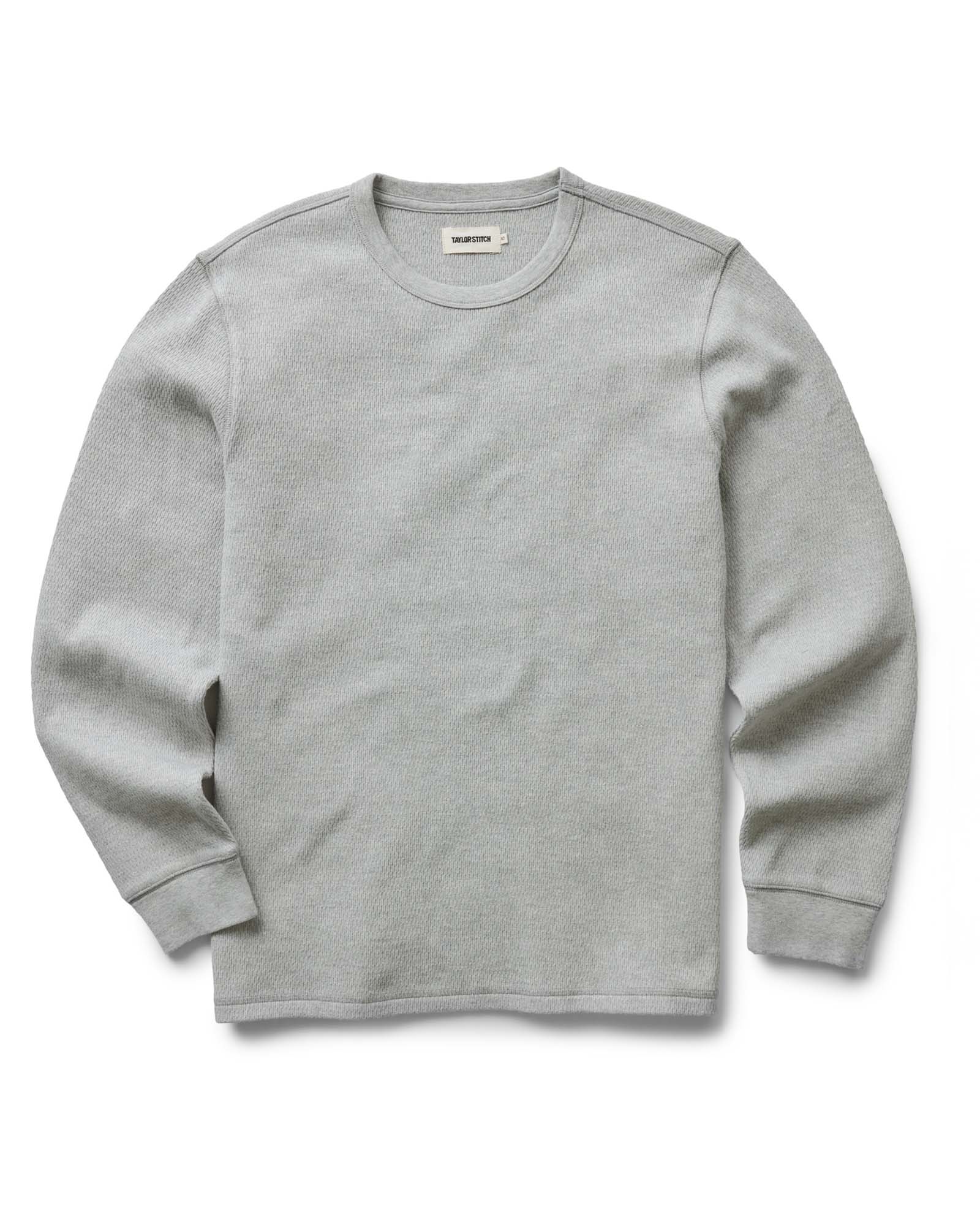 The Organic Cotton Crew in Heather Grey Waffle | Modern Menswear by yycbvcnbmmnbm