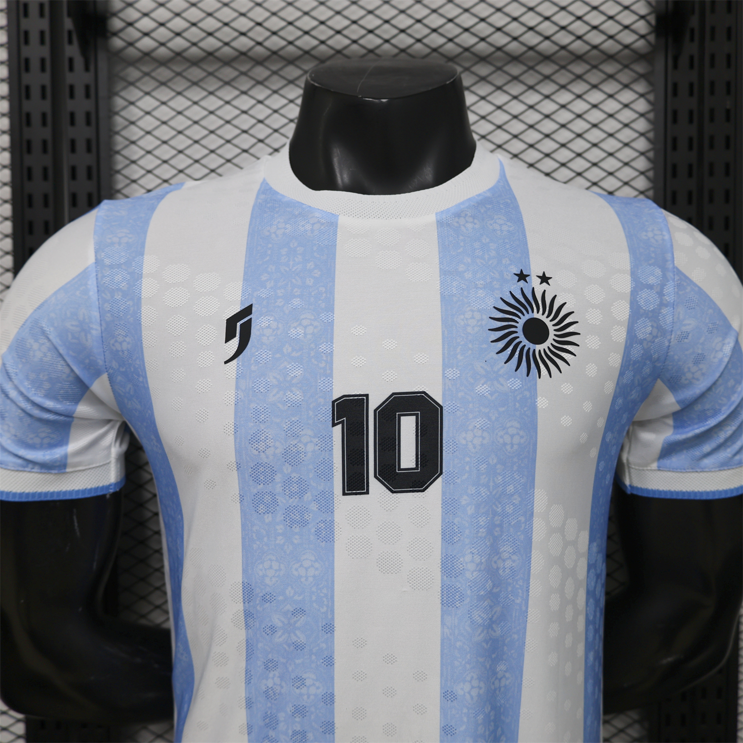 AlphaJersey-Argentina 2026 White Blue Maradona Special Kit - Player Version