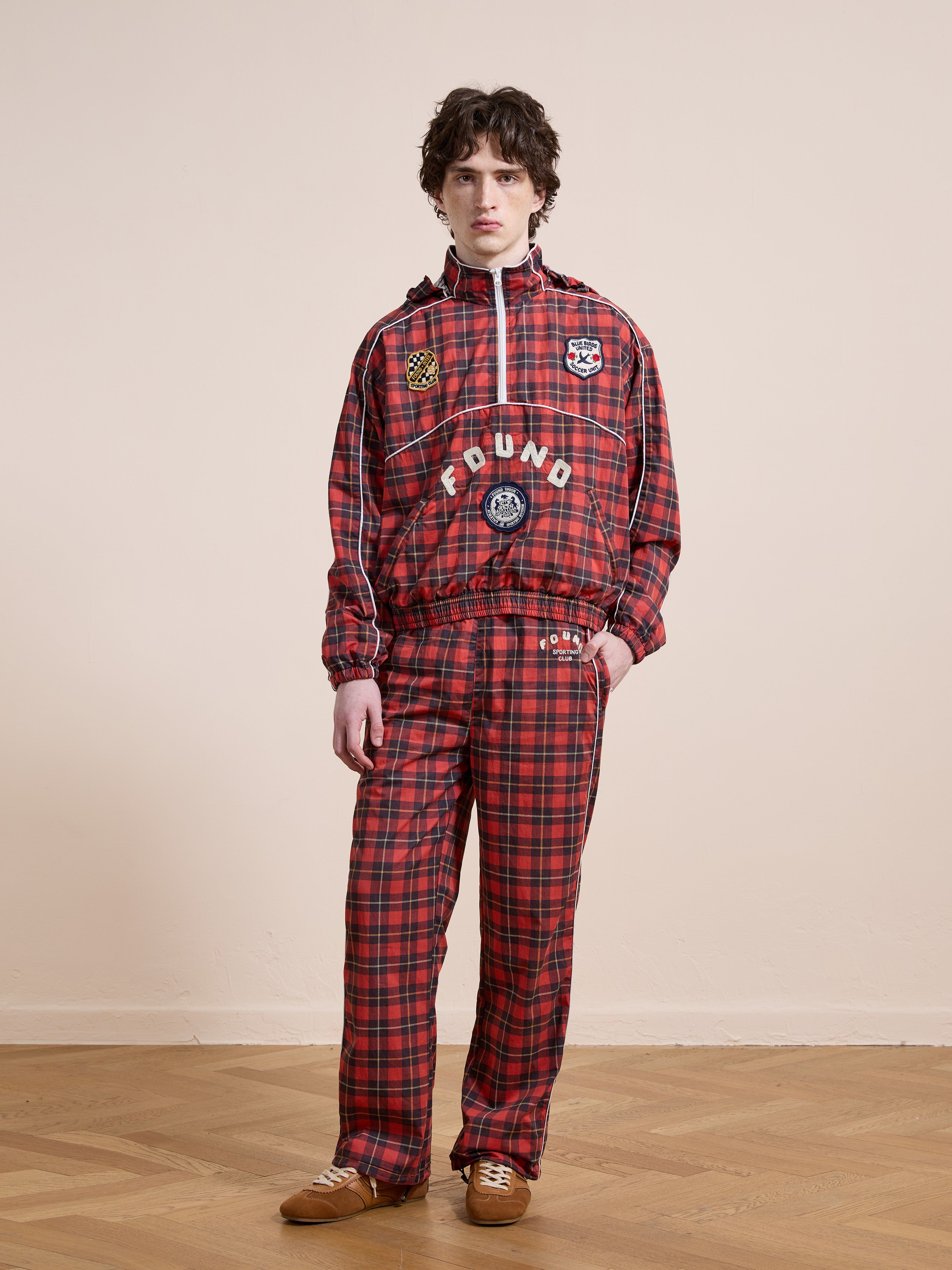 Red Plaid Track Pants | Modern Menswear by yycbvcnbmmnbm