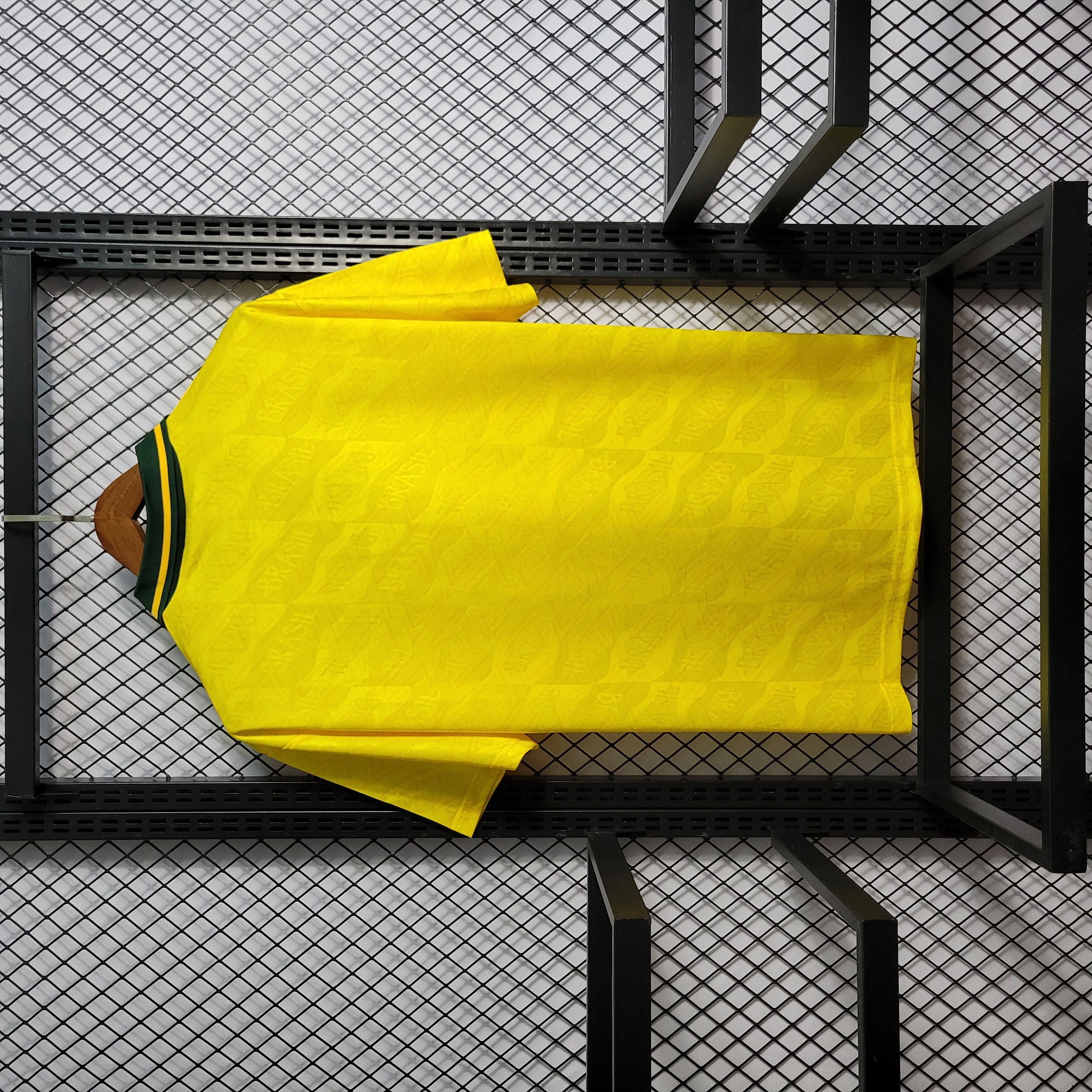 AlphaJersey-Retro Brazil 1991-93 Home Stadium Jersey
