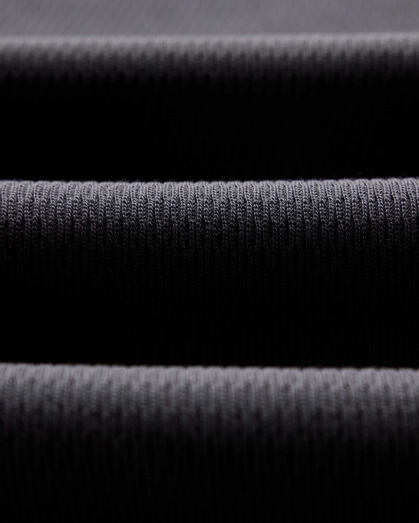 The Organic Cotton Short Sleeve Crew in Faded Black Waffle | Modern Menswear by yycbvcnbmmnbm