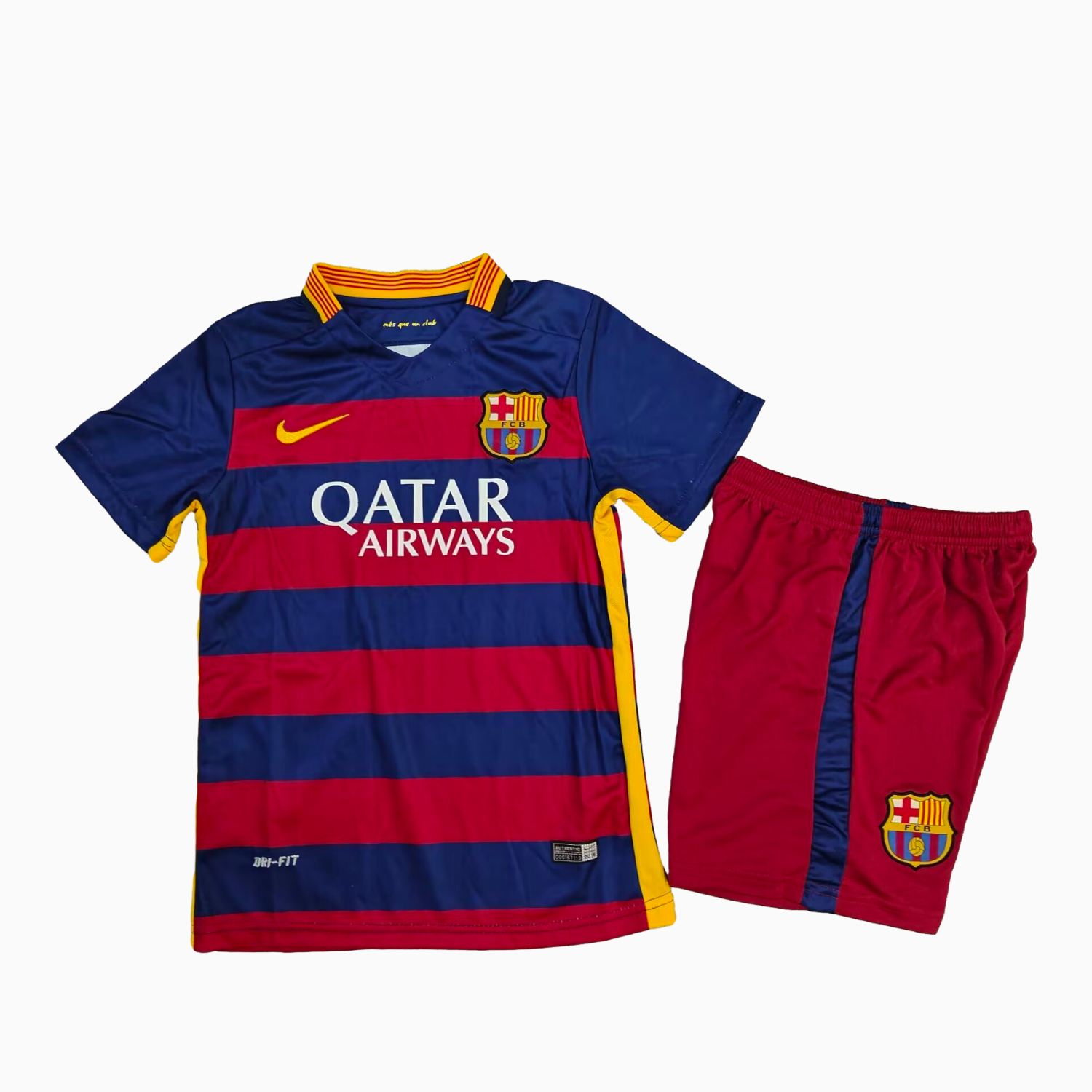 AlphaJersey-Retro Barcelona 2015-16 Home Kids Kit
