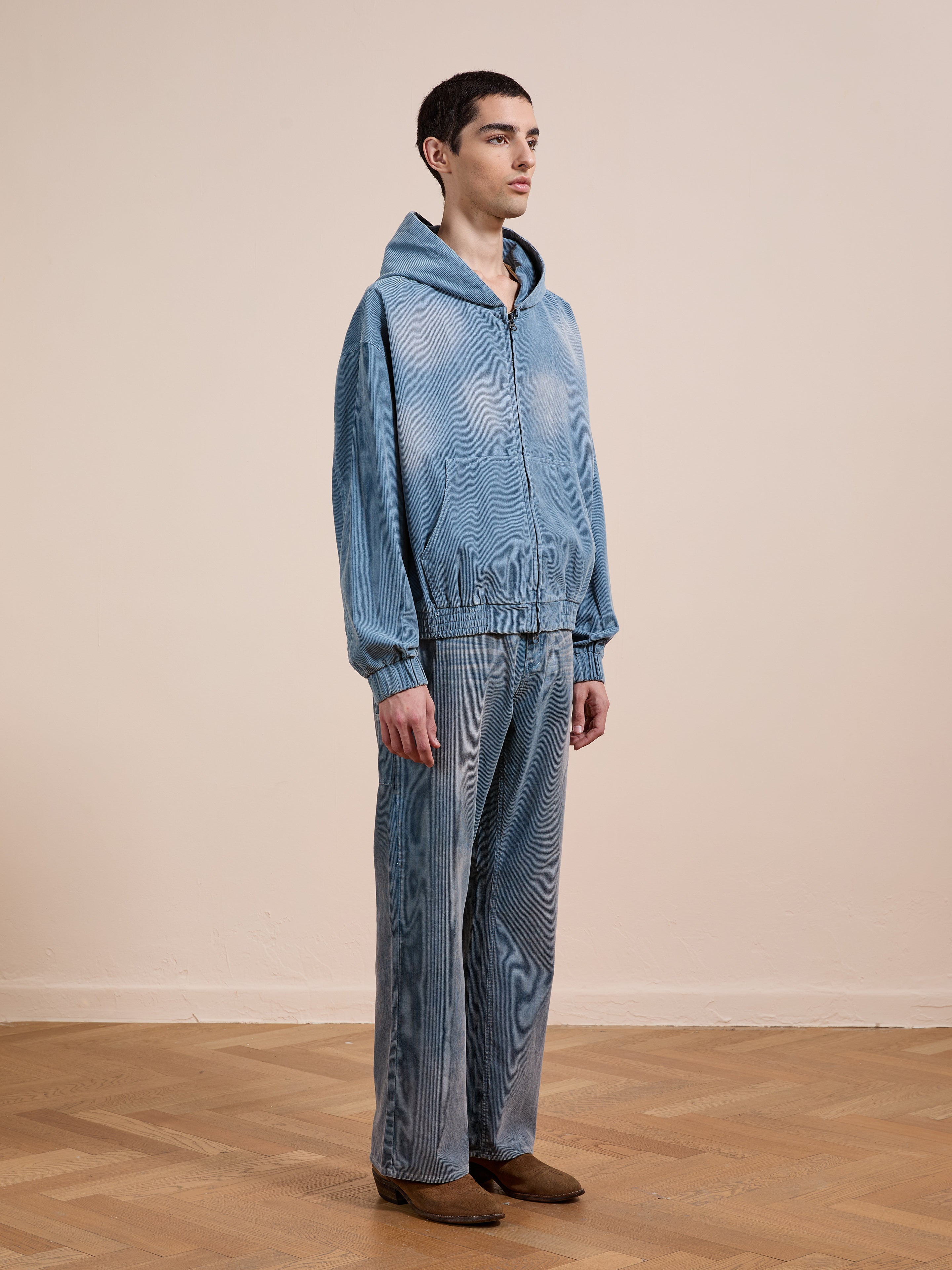Corduroy Zip Up Hoodie | Modern Menswear by yycbvcnbmmnbm