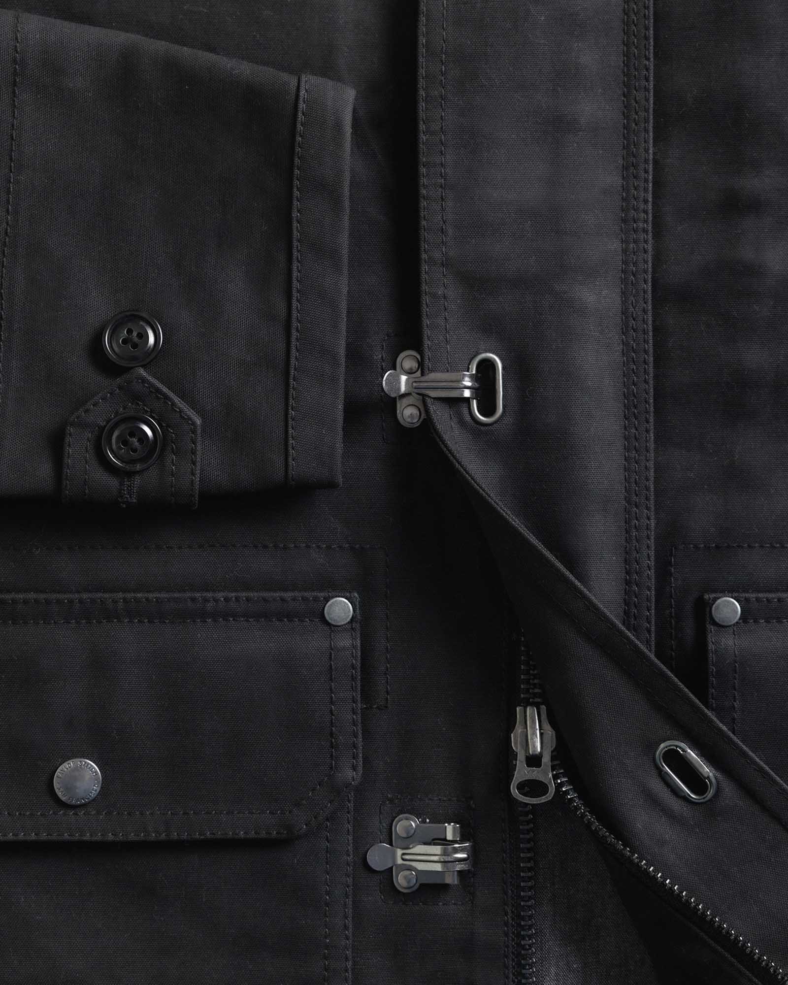 The Cinder Jacket in Coal Dry Wax | Modern Menswear by yycbvcnbmmnbm