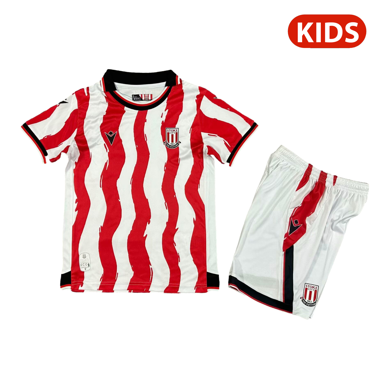AlphaJersey-Stoke City 25-26 Home Kids Kit
