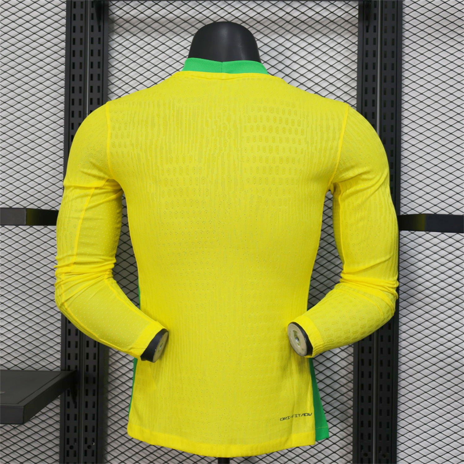 AlphaJersey-Brazil 2025 Women's Team Home Long Sleeves Jersey - Men's Player Version