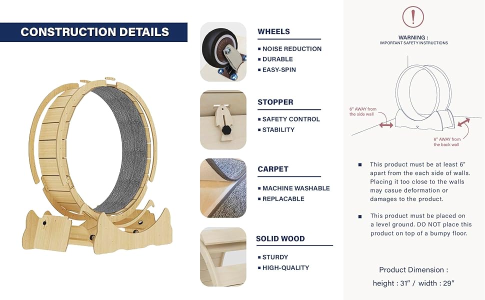 sturdy cat excercise wheel