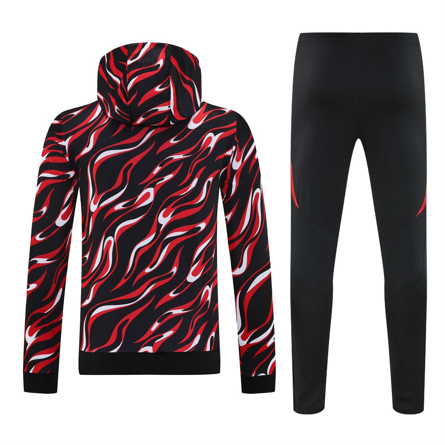 AlphaJersey-Manchester United 25-26 Traning Hoodie Set - Flowing Red Hoodie With Black Pants