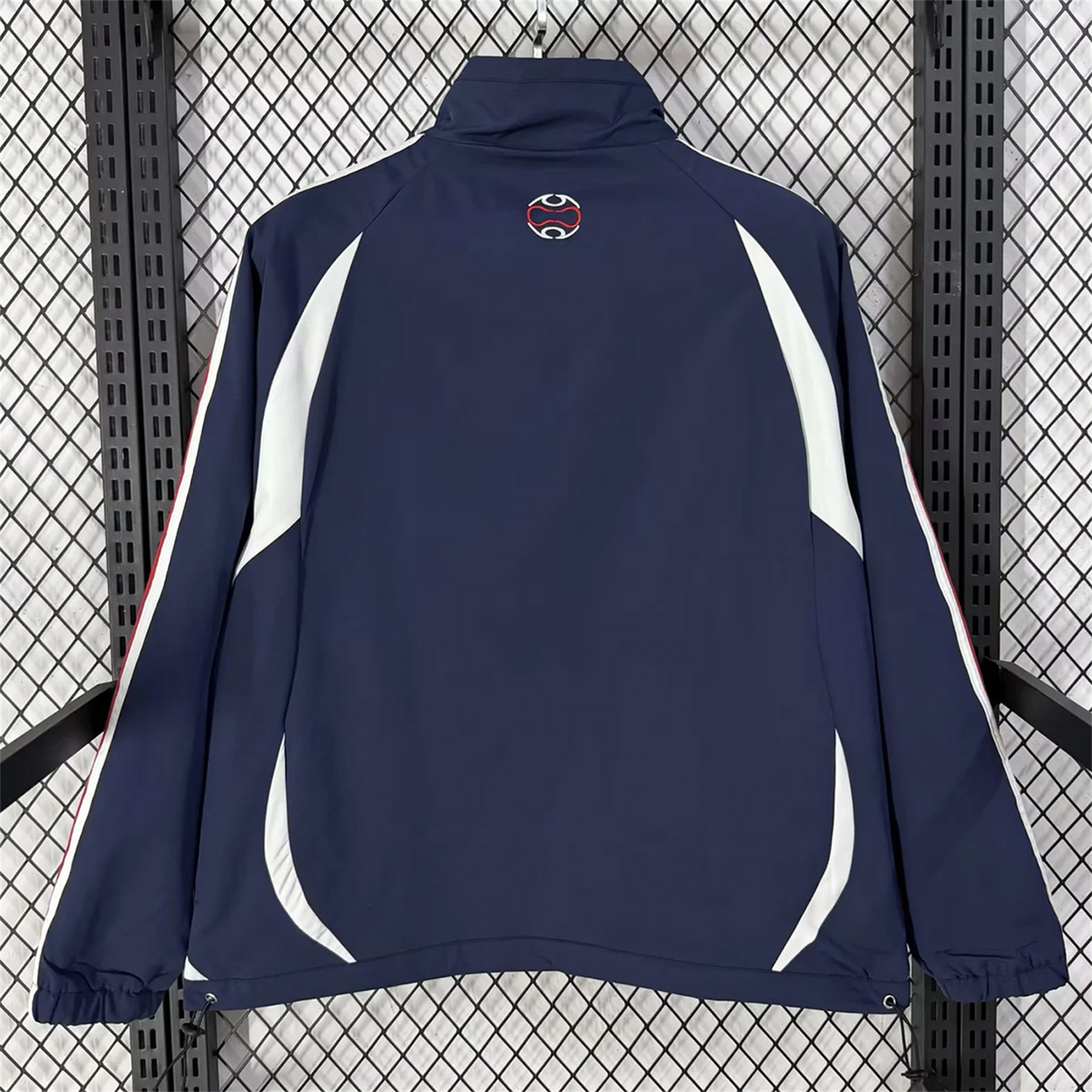 AlphaJersey-France 2026 Windbreaker Jacket - Black With White