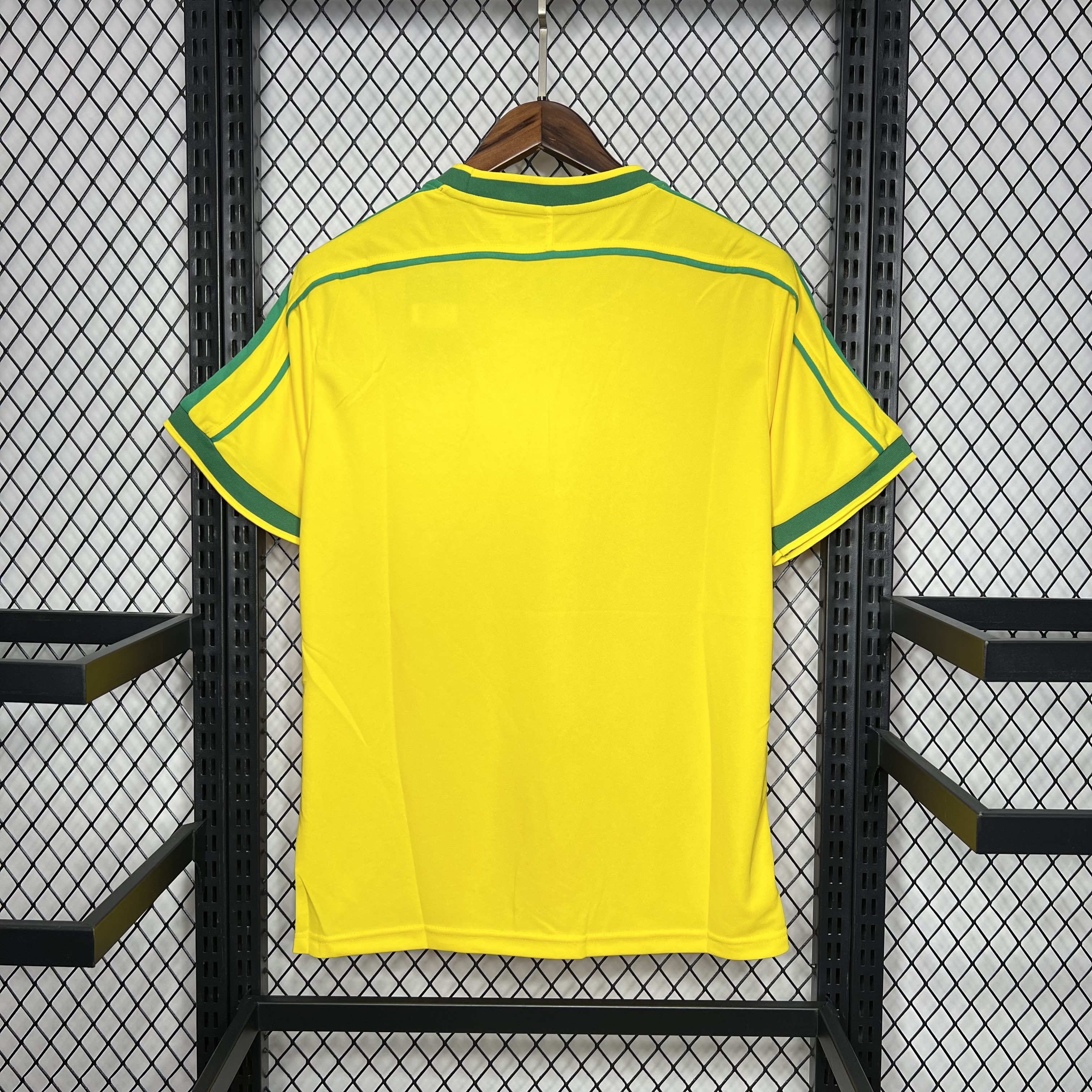 AlphaJersey-Retro Brazil 1998 Home Stadium Jersey