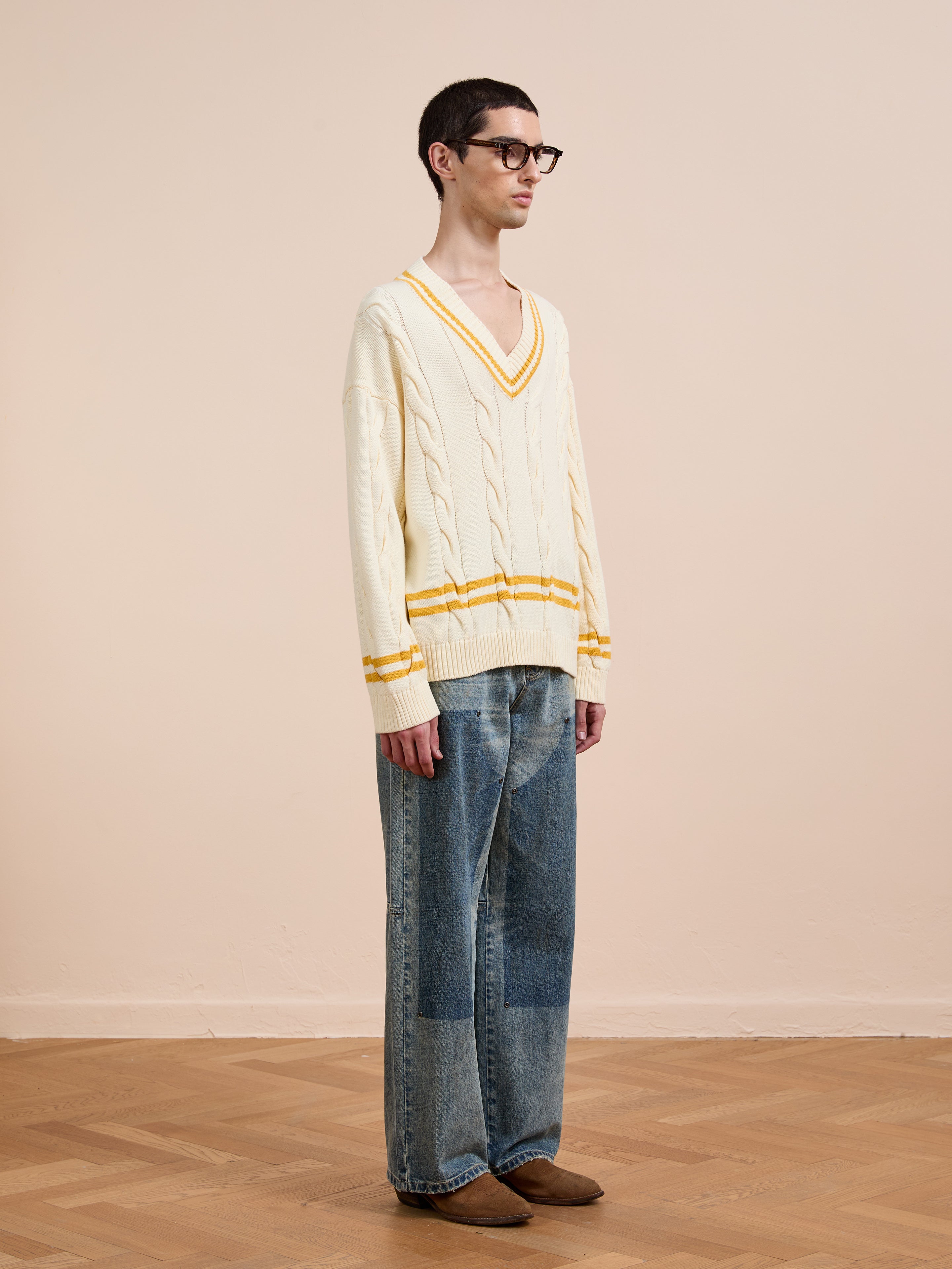 V-Neck Cricket Sweater | Modern Menswear by yycbvcnbmmnbm