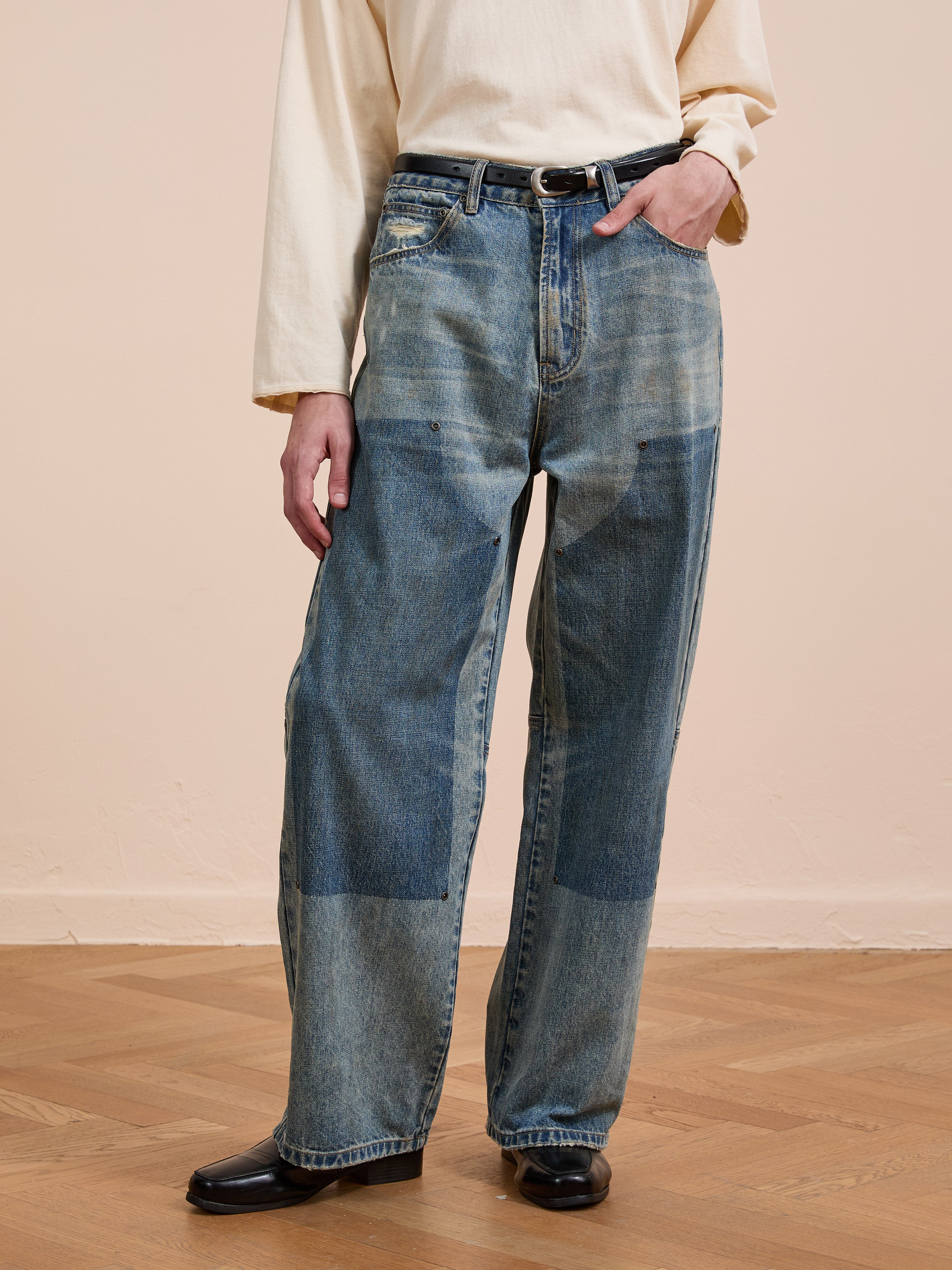 Double Knee Carpenter Jeans | Modern Menswear by yycbvcnbmmnbm