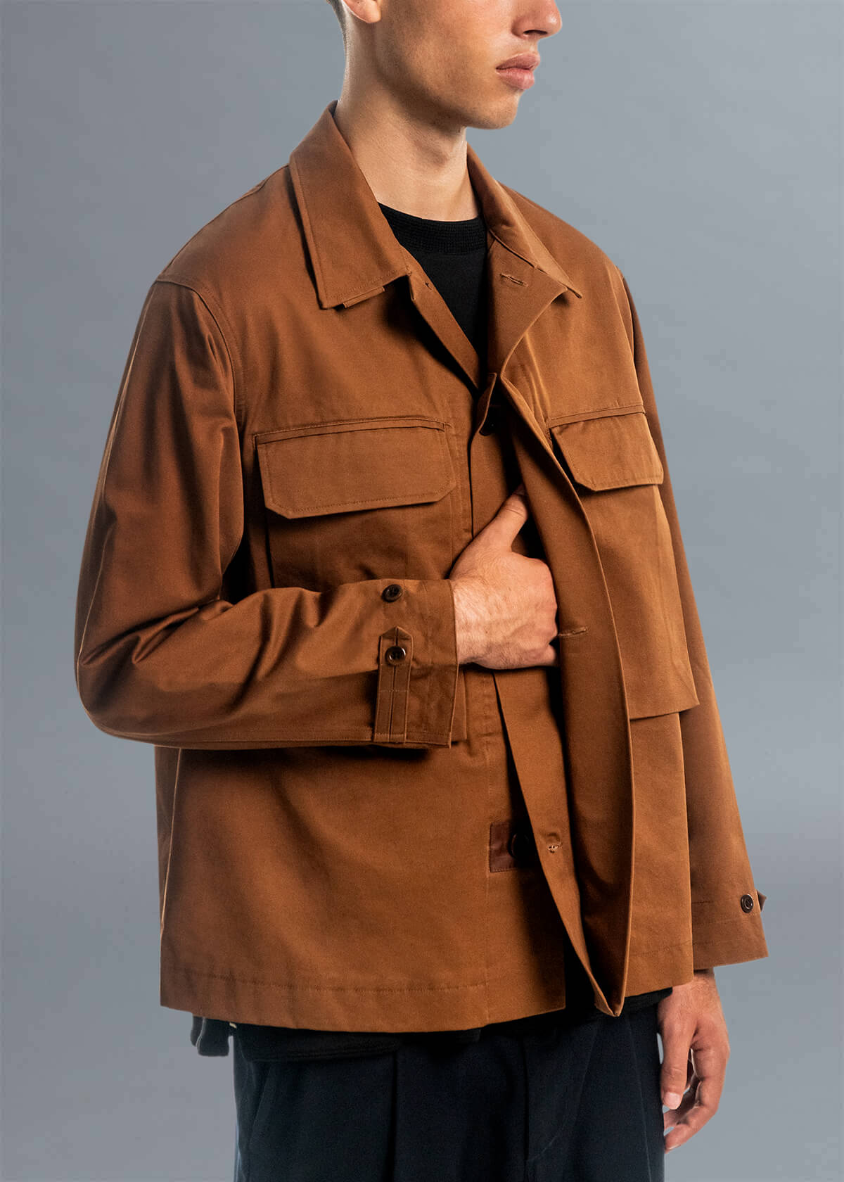 Khaki Gold Twill Cavalier | Modern Menswear by yycbvcnbmmnbm