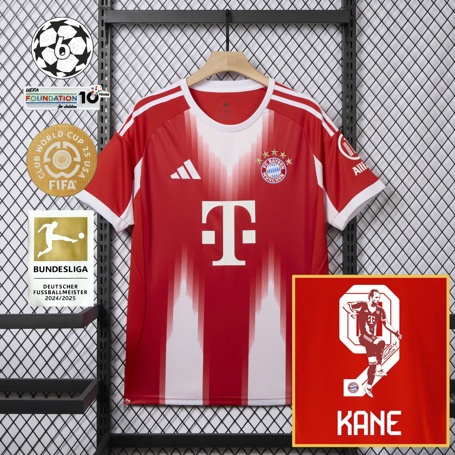 AlphaJersey-Bayern Munich 25-26 Home Kane Limited Edition Jersey - Fans Version
