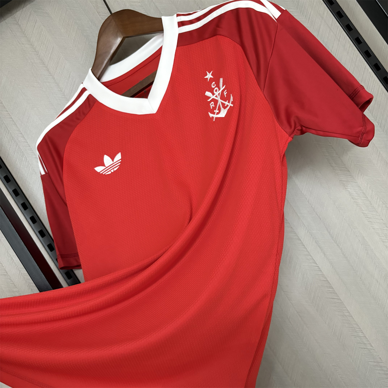 AlphaJersey-Flamengo 25-26 White Lines Red Special Jersey - Fans Version
