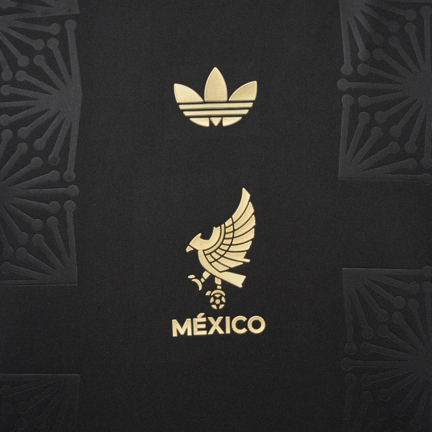AlphaJersey-Mexico 2025 Gold Cup Black Long Sleeves Jersey - Fans Version