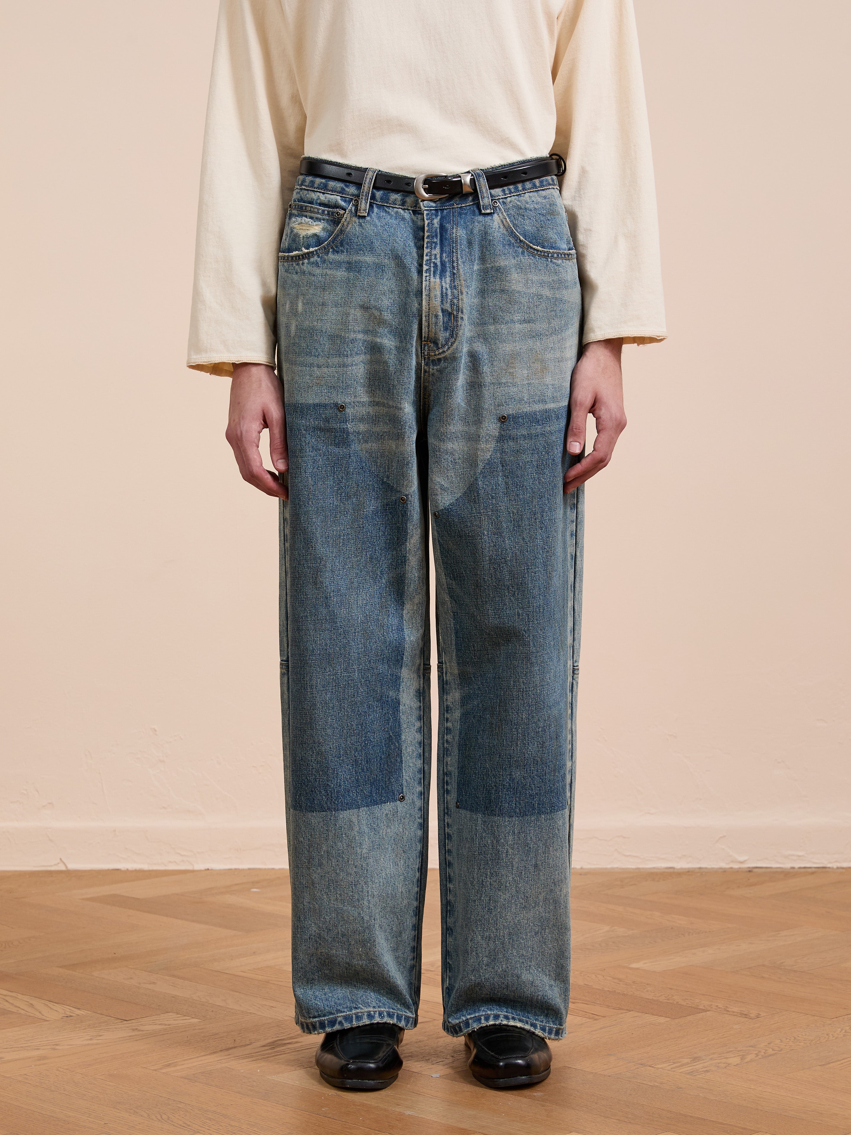 Double Knee Carpenter Jeans | Modern Menswear by yycbvcnbmmnbm