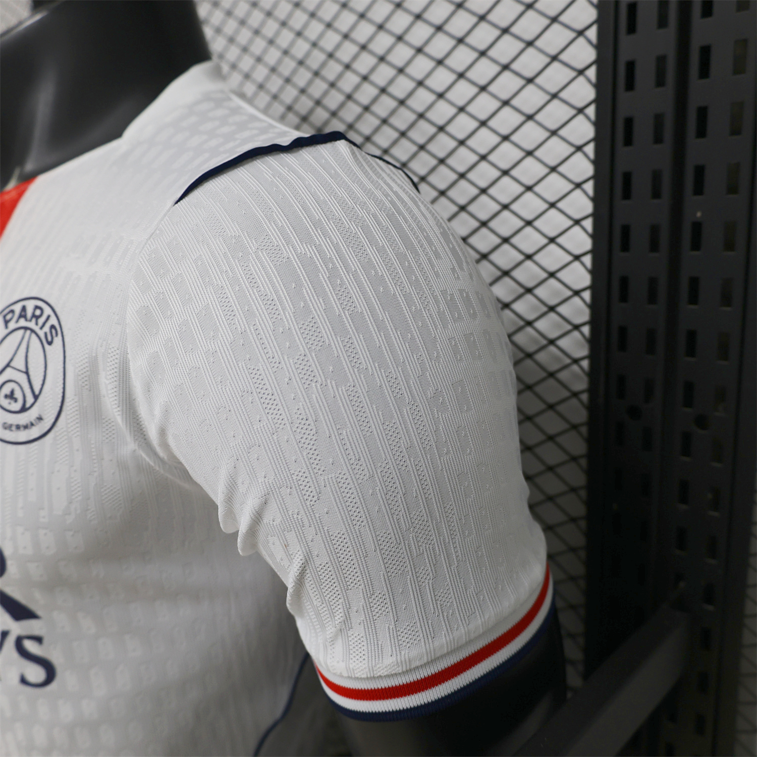 AlphaJersey-Paris Saint-Germain PSG 25-26 Red Blue Stripes White Special Jersey - Player Version