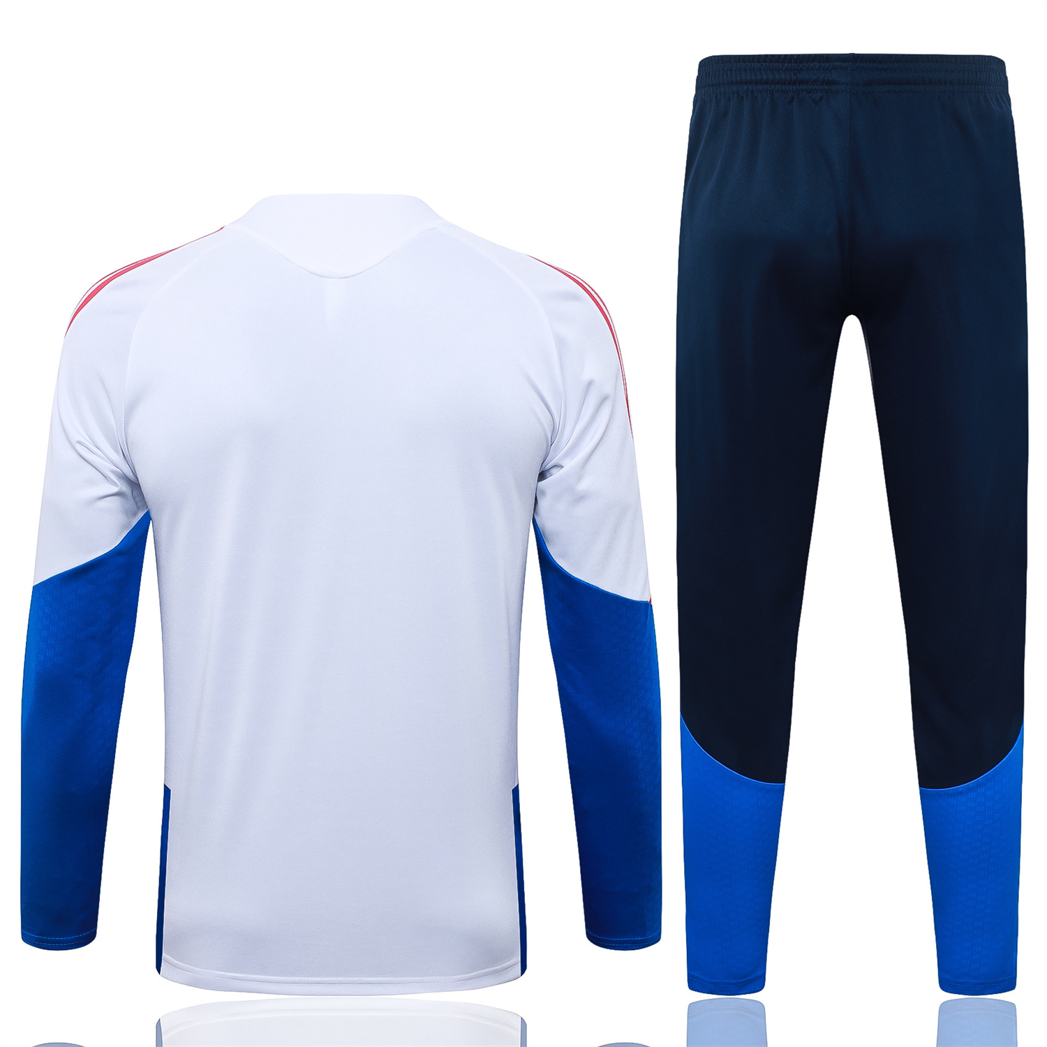 AlphaJersey-Colombia 2026 Long Sleeve Training Set - White Top & Black Pants