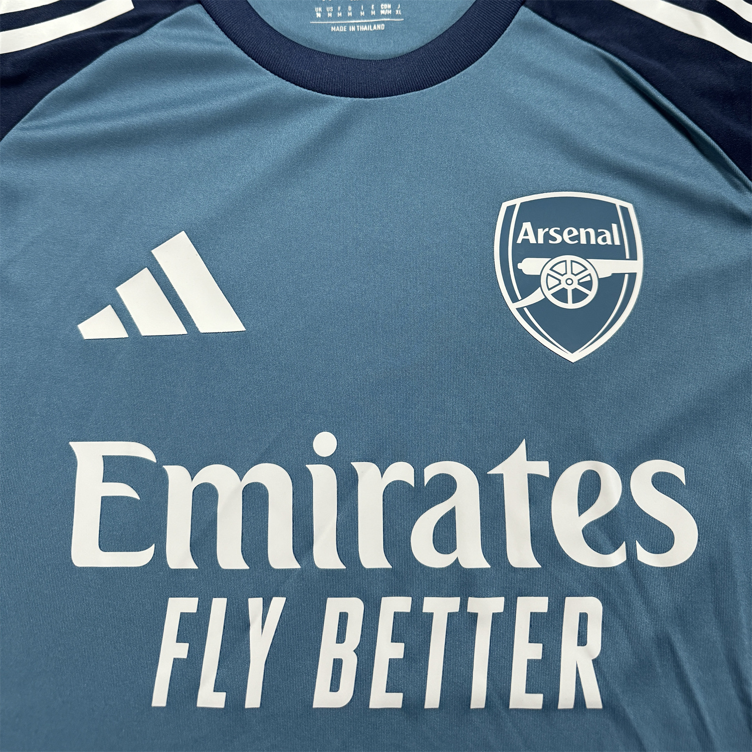 AlphaJersey-Arsenal 25-26 Blue Grey Training Jersey - Fans Version