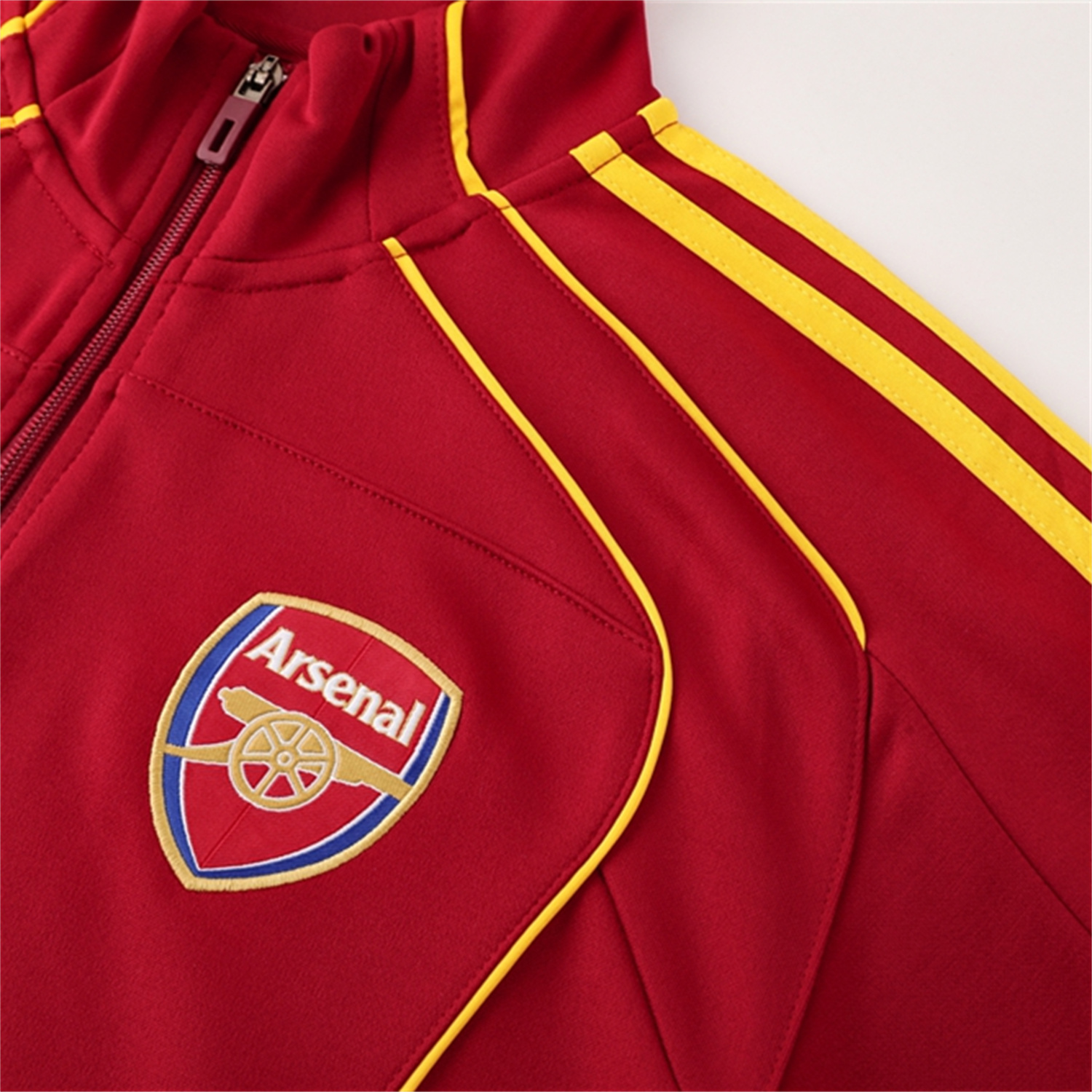 AlphaJersey-Arsenal 25-26 Jacket Training Tracksuit - Red Jackets & Black Pants