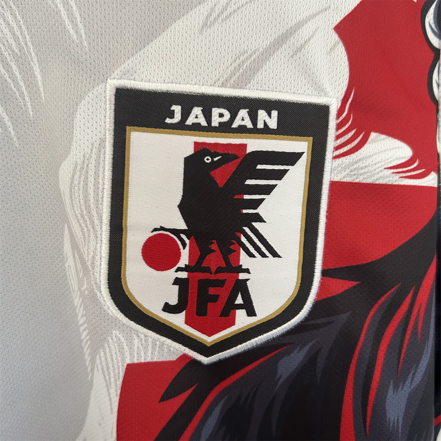 AlphaJersey-Japan 25-26 Black Wolf Fur White Special Jersey - Fans Version