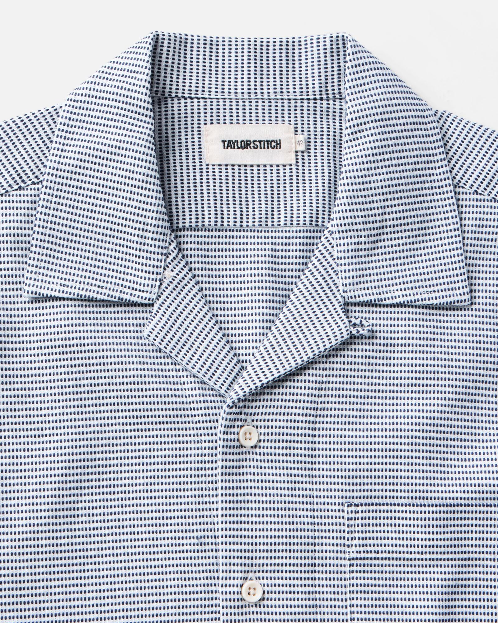 The Hawthorne Shirt in Blue Pin Dot Dobby | Modern Menswear by yycbvcnbmmnbm
