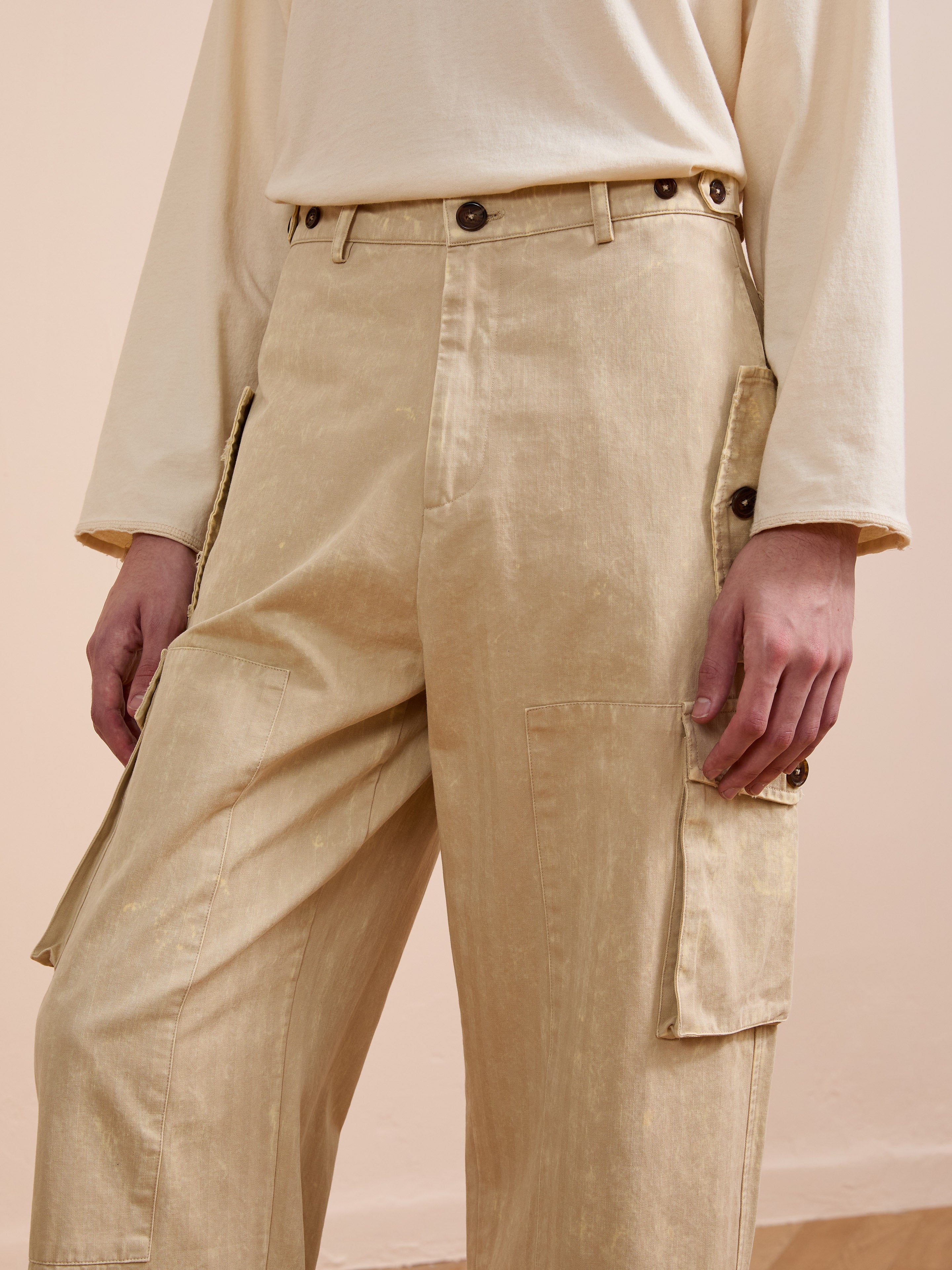 Utility Herringbone Paneled Pants | Modern Menswear by yycbvcnbmmnbm