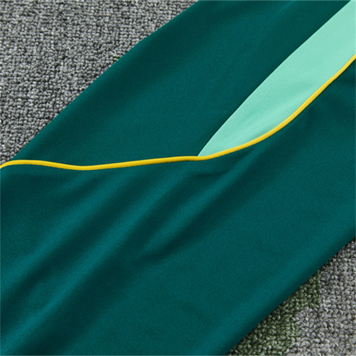 AlphaJersey-Brazil 2026 Kids Long Sleeve Training Set - Sky Blue Top & Dark Green Pants