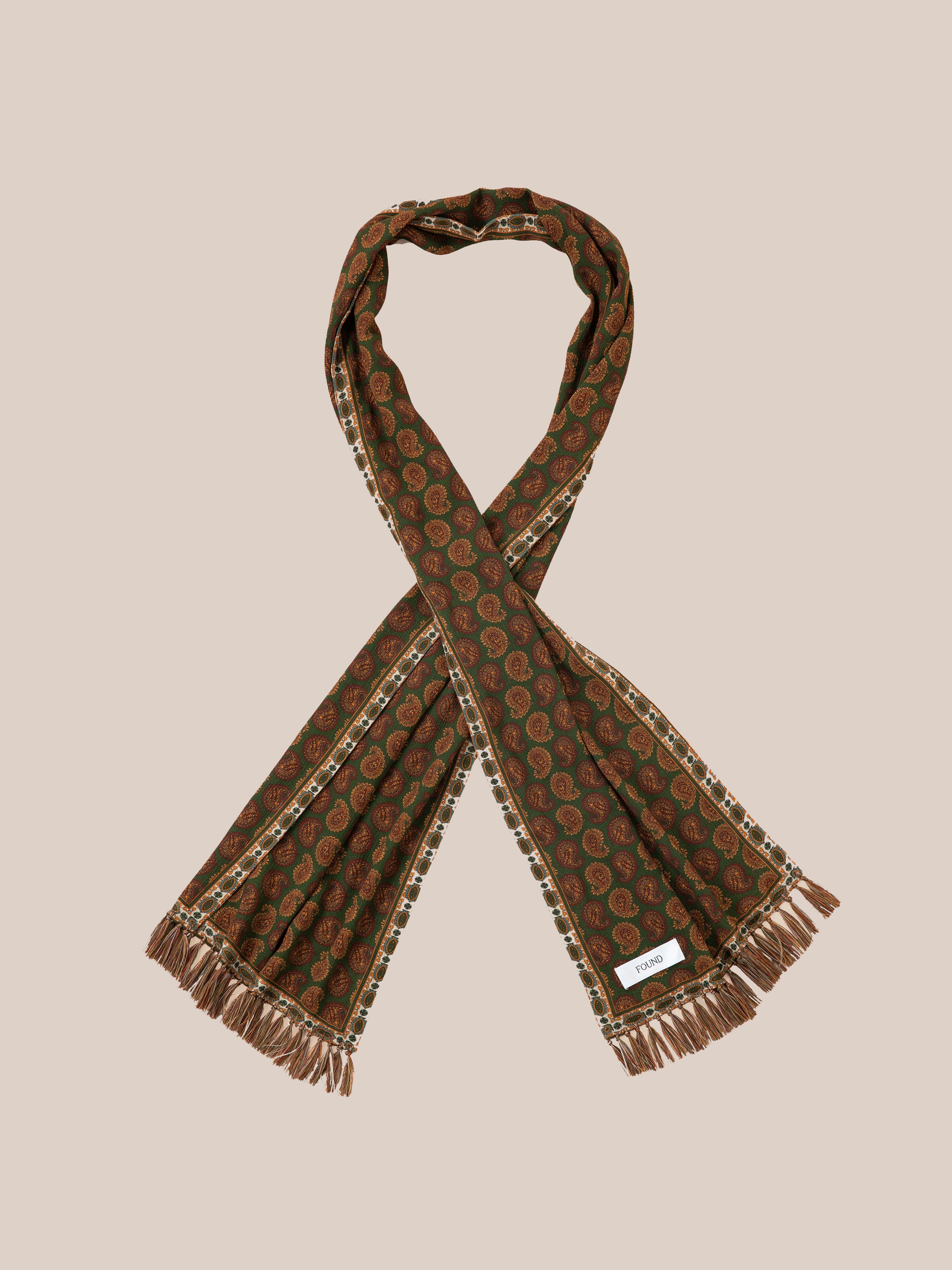 Paisley Forest Scarf | Modern Menswear by yycbvcnbmmnbm