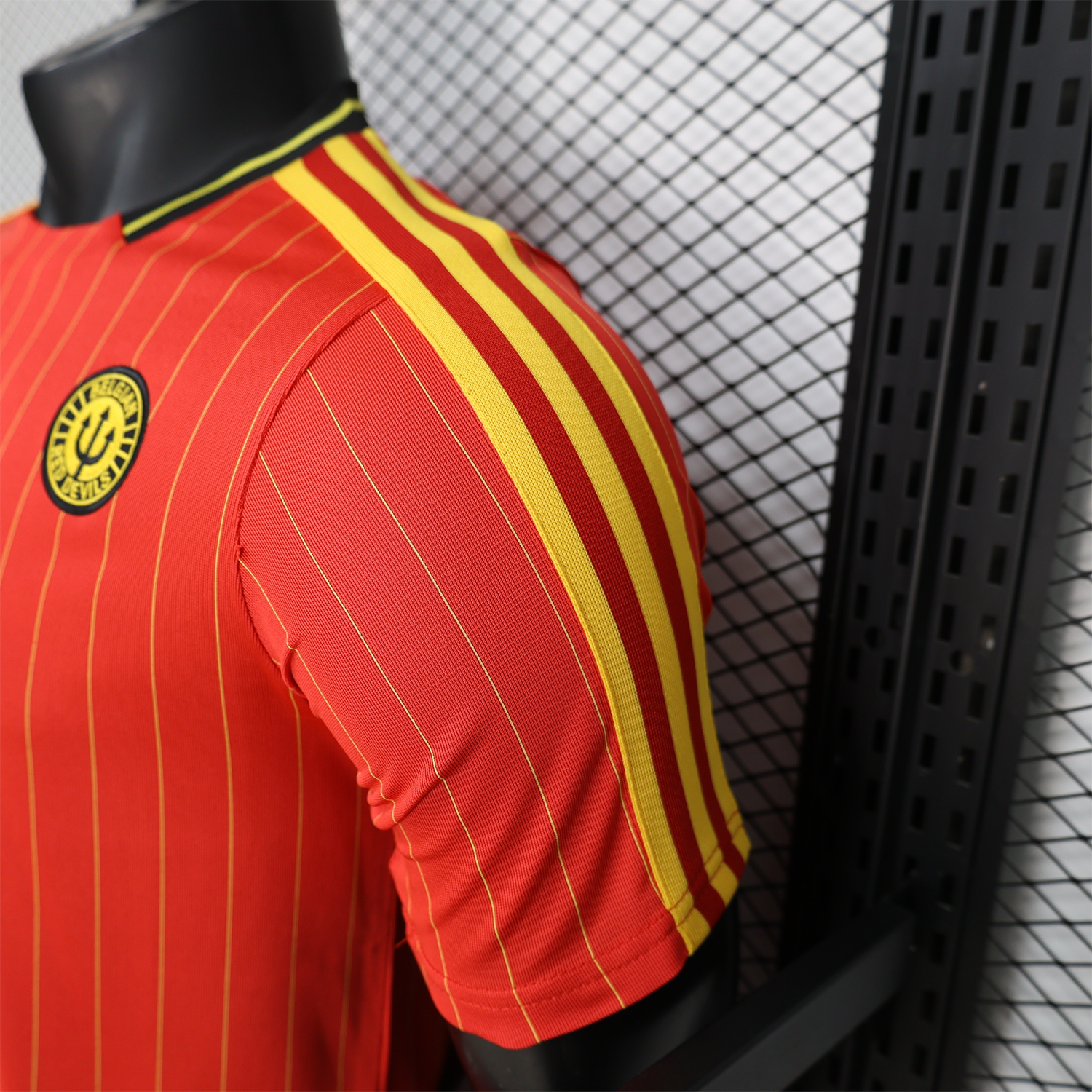 AlphaJersey-Belgium 2026 Terrace Icon Retro Casual Style Red Jersey - Player Version