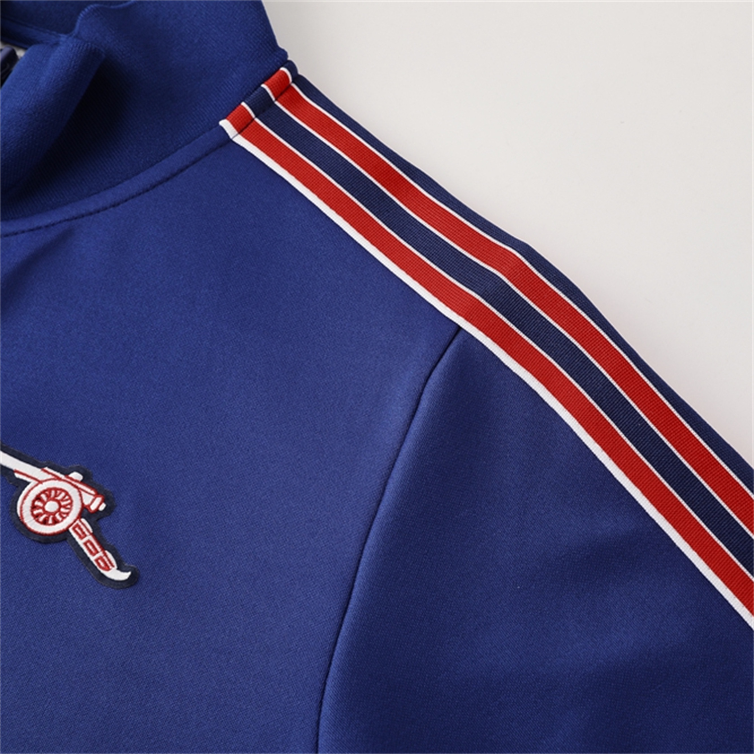 AlphaJersey-Arsenal 25-26 Throwback Trefoil Jacket Training Tracksuit - Royal Blue Jackets & Pants