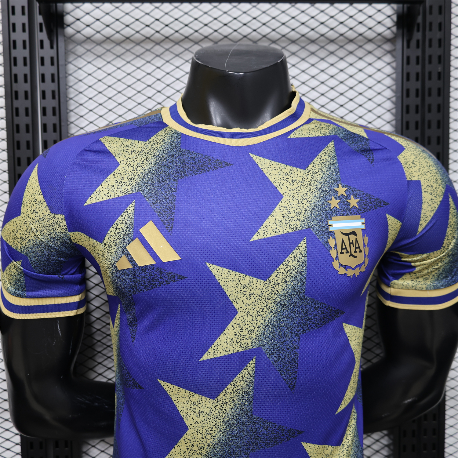 AlphaJersey-Argentina 2026 Yellow Stars Purple Special Jersey - Player Version